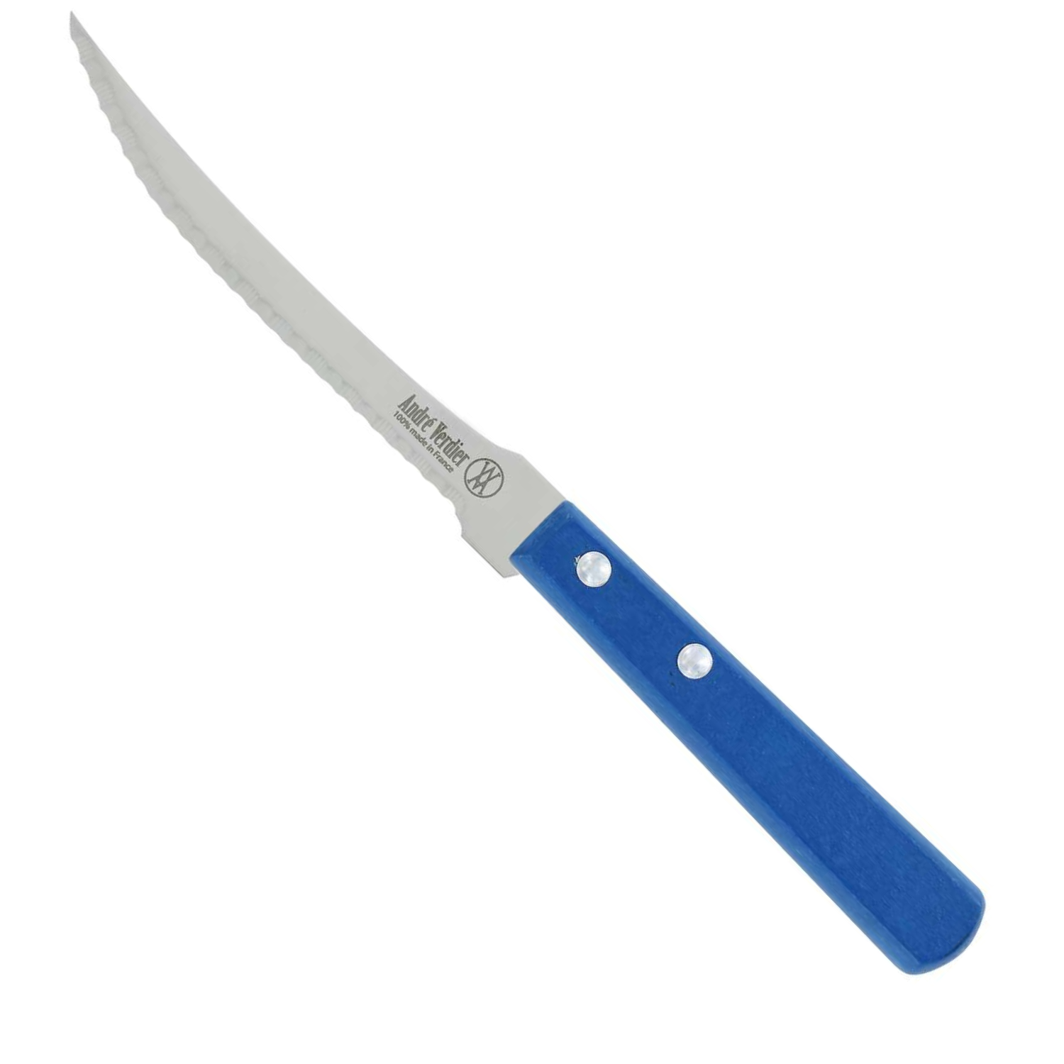 Andre verdier Serrated Tomato Knife 12 cm Blue Wooden Handle Prepa Culi