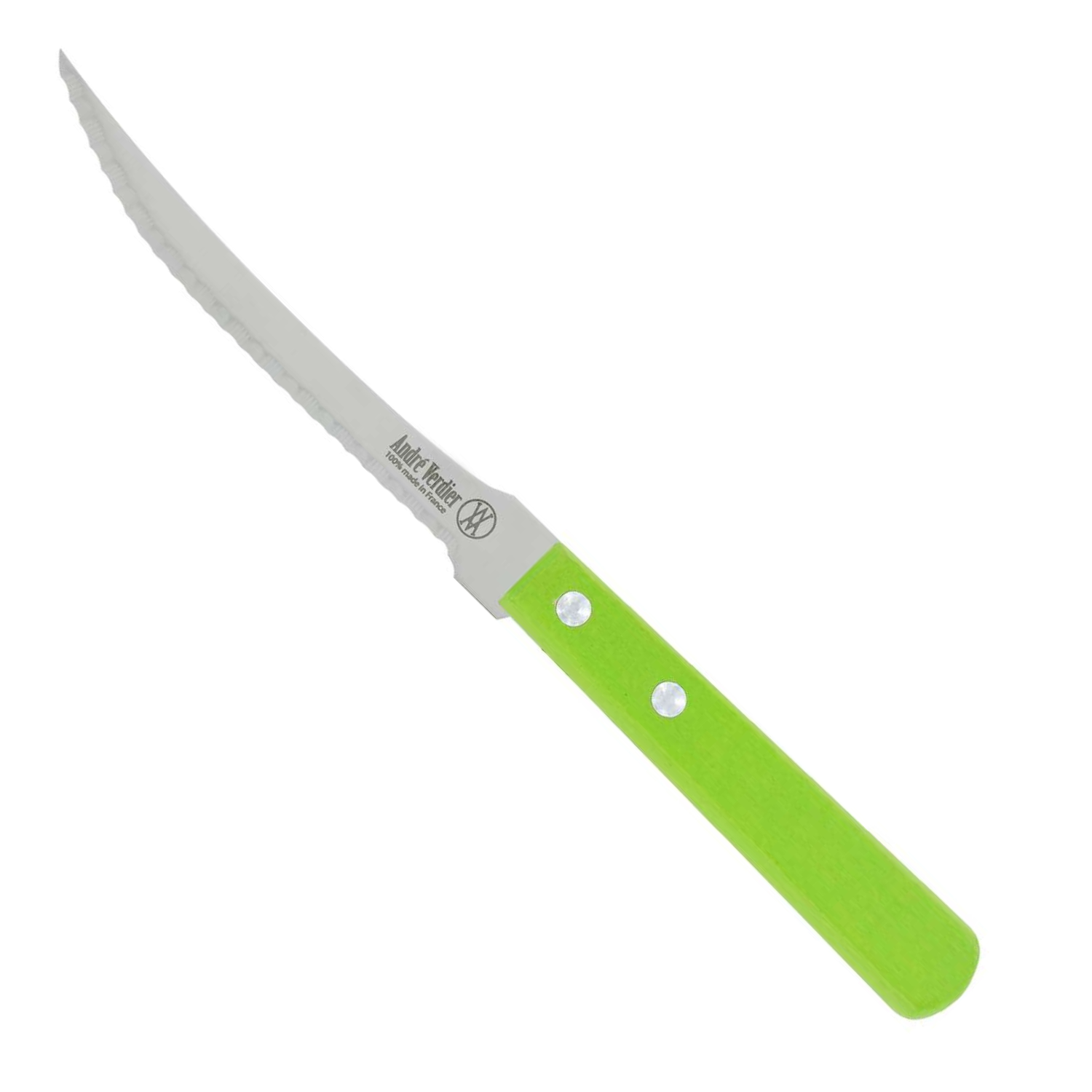 Andre verdier Serrated Tomato Knife 12 cm Green Wooden Handle Prepa Culi