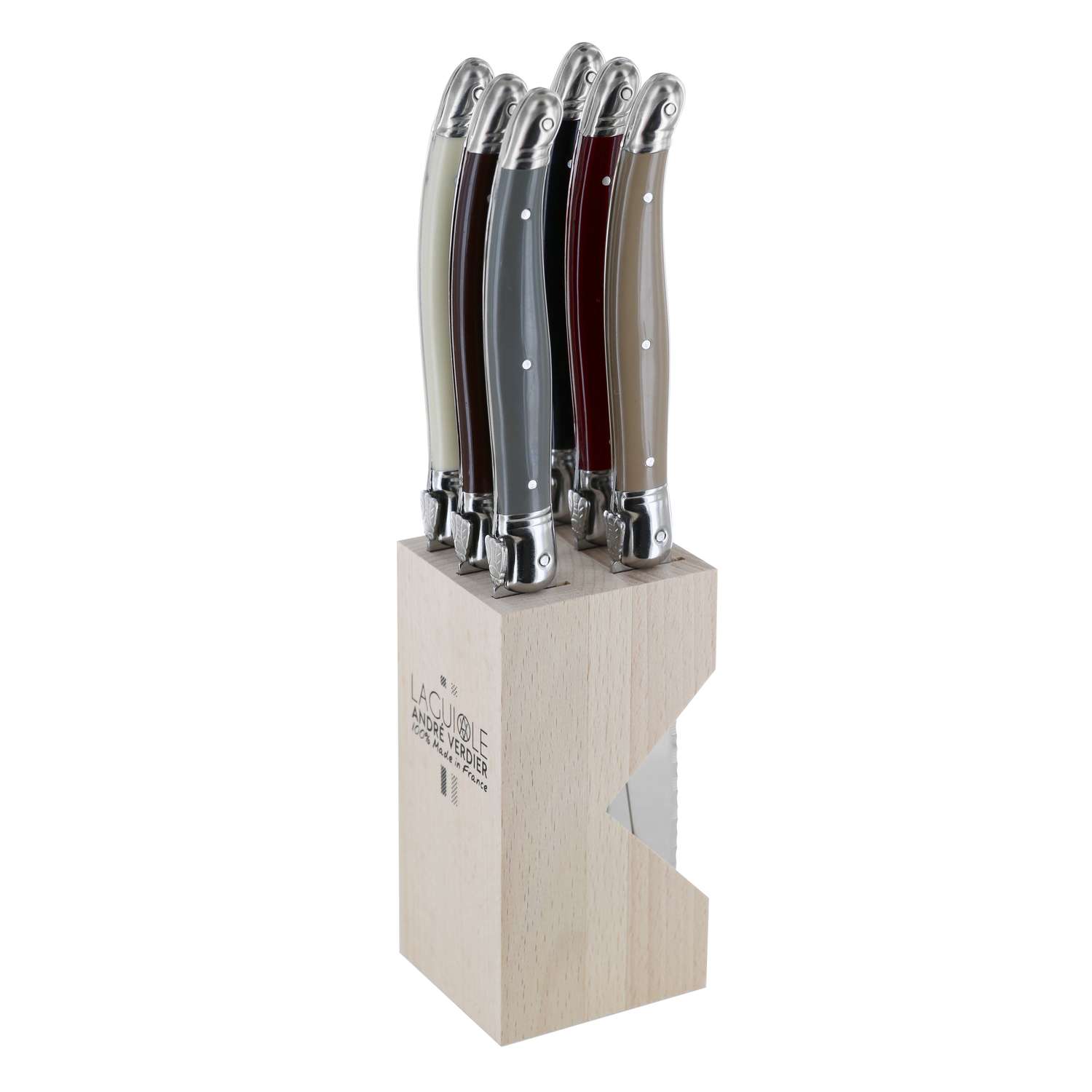 Andre verdier Knife Block 6-Piece Set Tradition Laguiole Debutant 706TRBBP