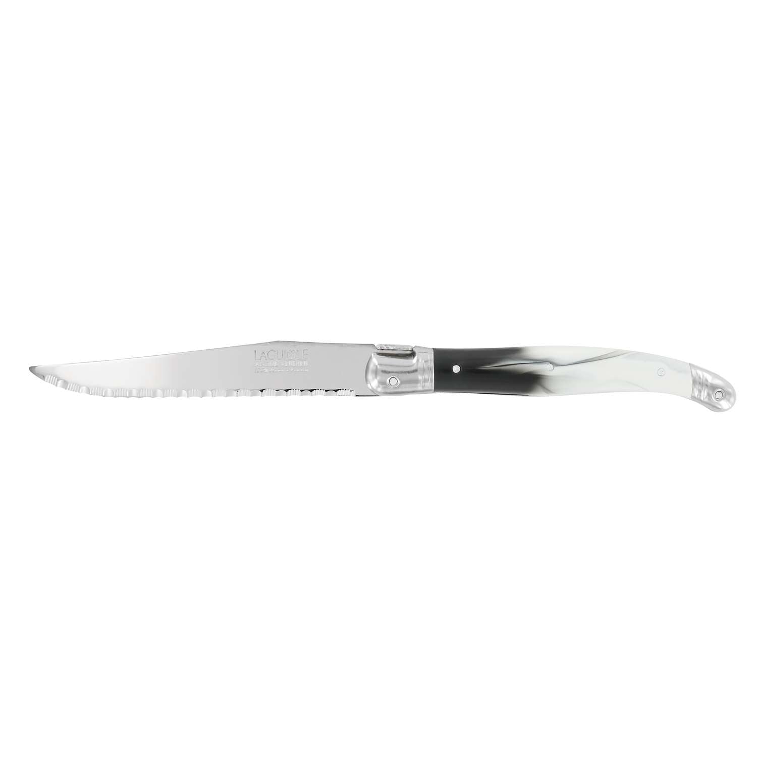 Andre verdier Serrated Steak Knife 12 cm Viennois Blue Laguiole Debutant 70VIESP