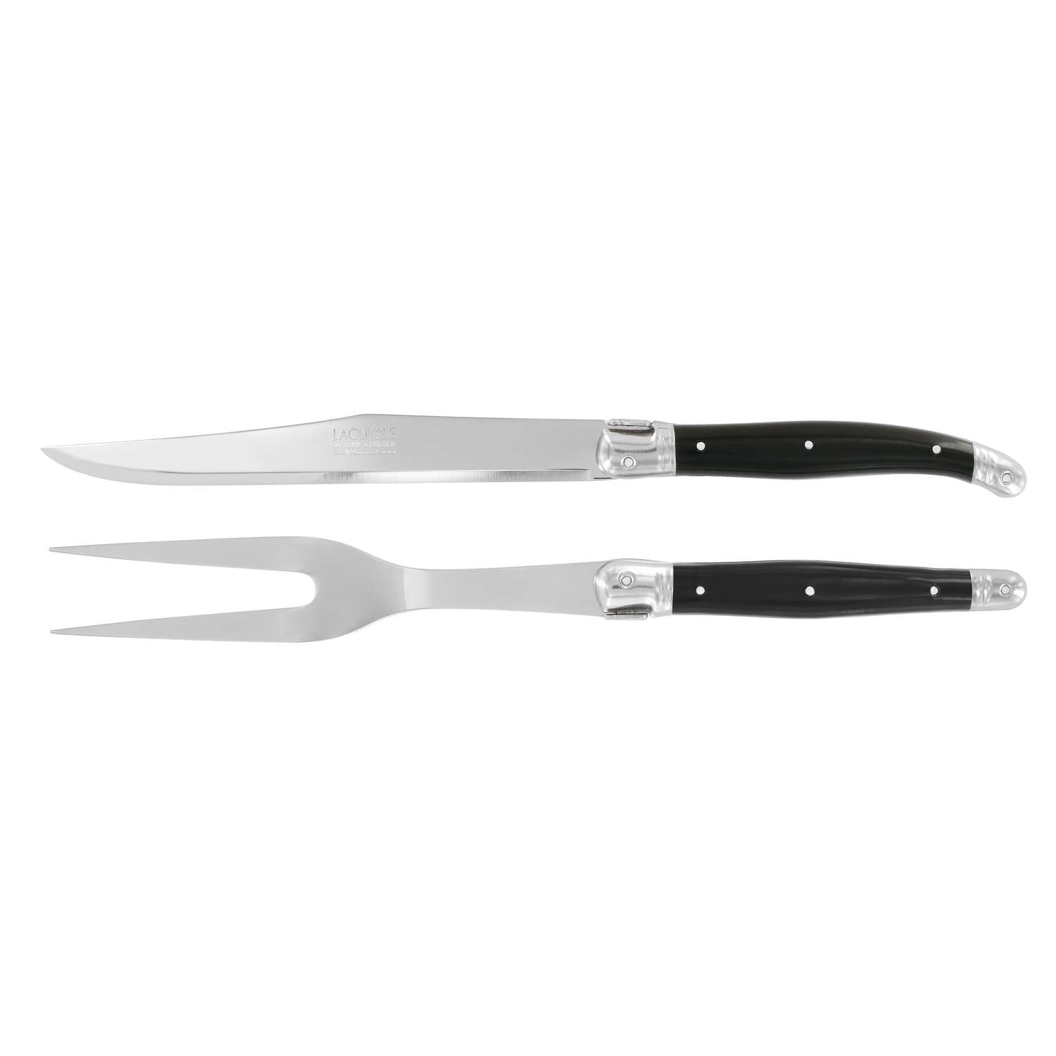 Andre verdier Carving Set 2 pcs Black Hande Laguiole Debutant 77772LNCD