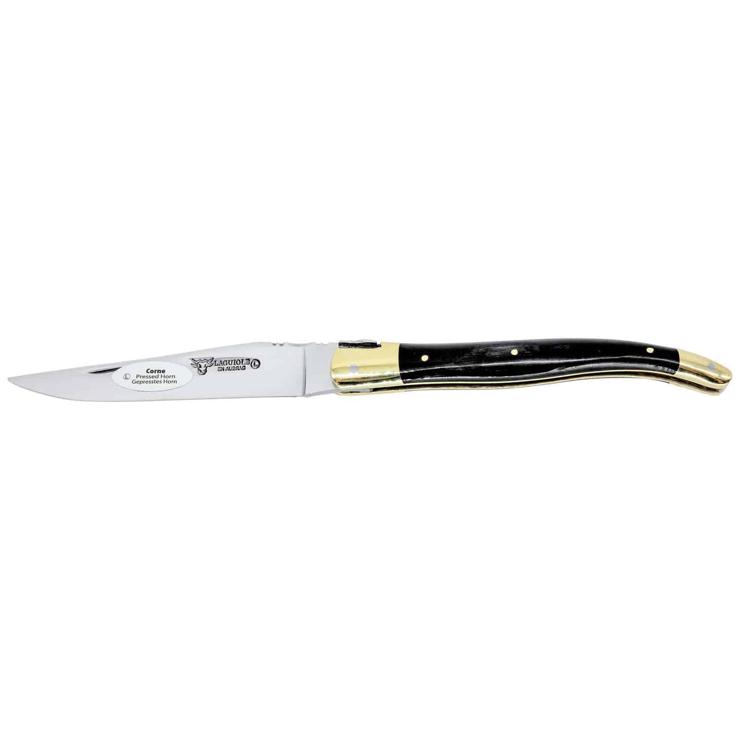 Laguiole en aubrac Folding Knife 12 cm With Horn Handle Laguiole en Aubrac L0212CPL