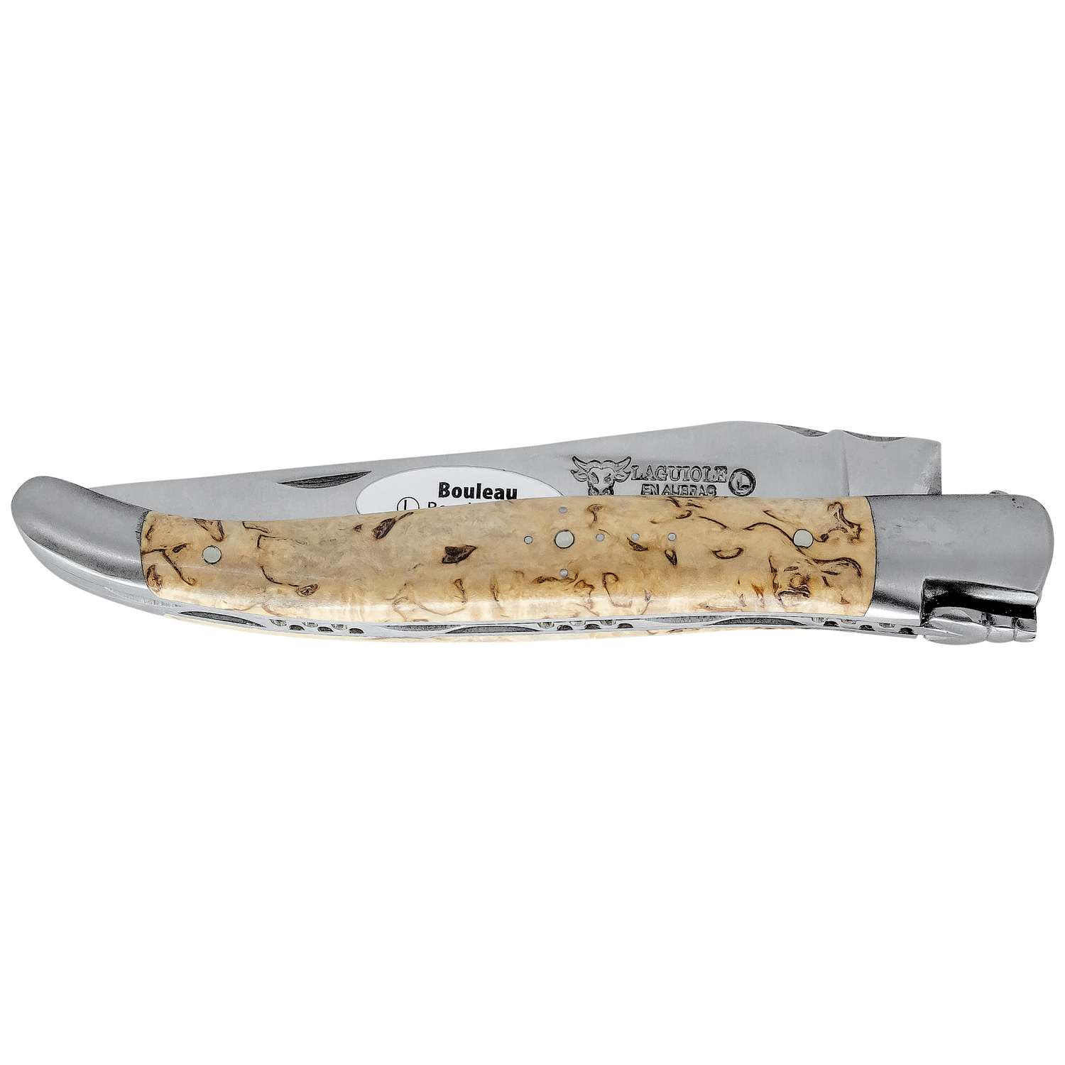 Laguiole en aubrac Folding Knife 12 cm With Birch Wood Handle Laguiole en Aubrac L0212bhif