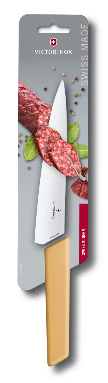 Victorinox Carving Knife 19 cm Pastel Yellow Handle Swiss Modern