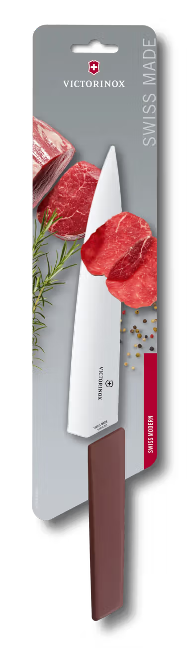 Victorinox Chef'S Knife 22 cm Red Handle Swiss Modern
