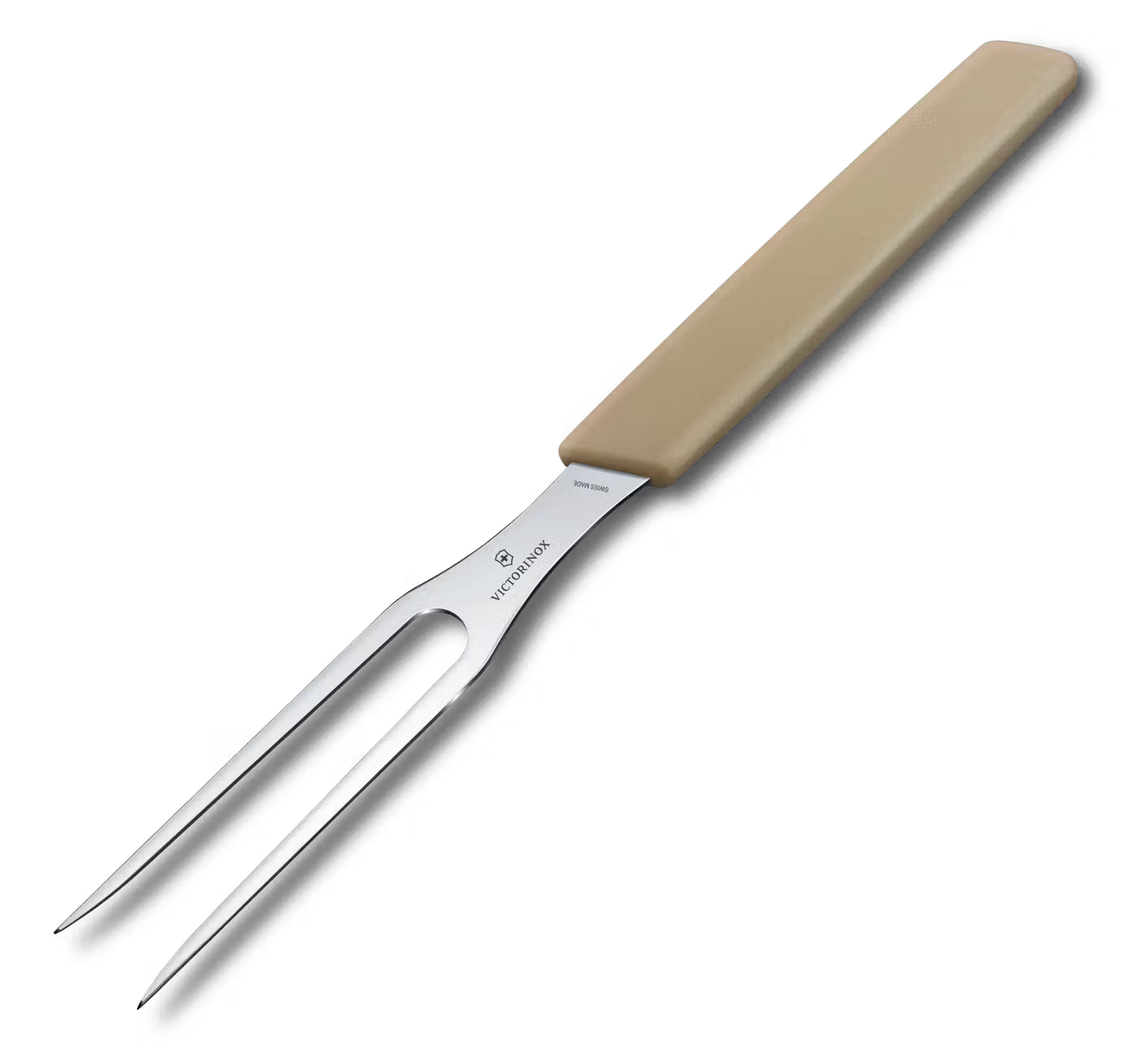 Victorinox Stainless Steel Fork 15 cm Beige Handle Swiss Modern