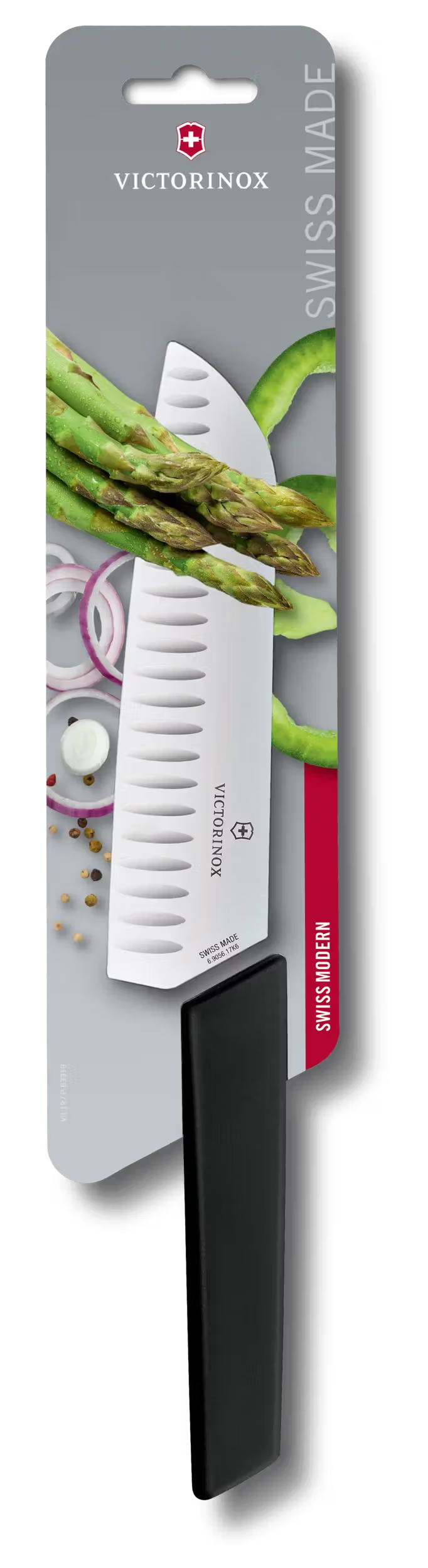 Victorinox Hollow Edge Santoku Knife 17 cm Swiss Modern