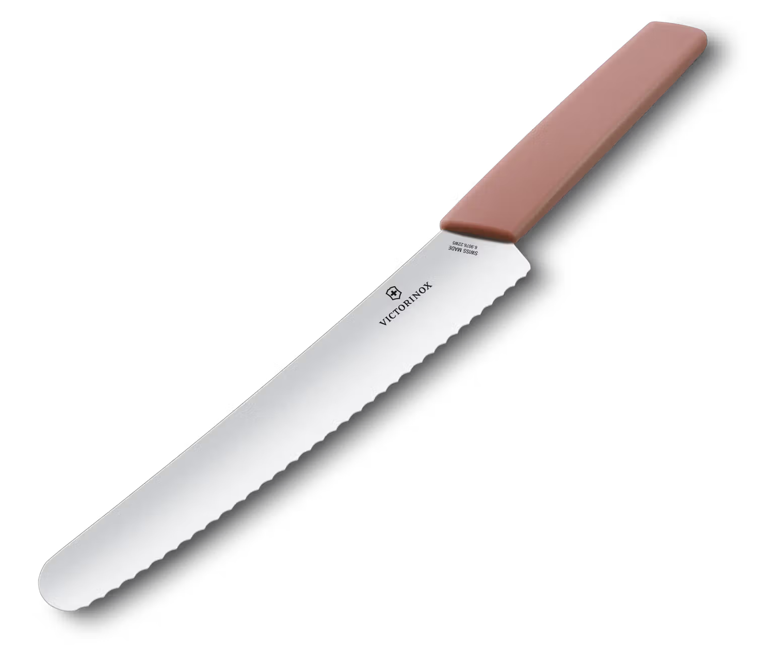 Victorinox Μαχαίρι ψωμιού-ζαχαροπλαστικής 22 εκατ.οδοντωτό, ροζ λαβή Swiss Modern