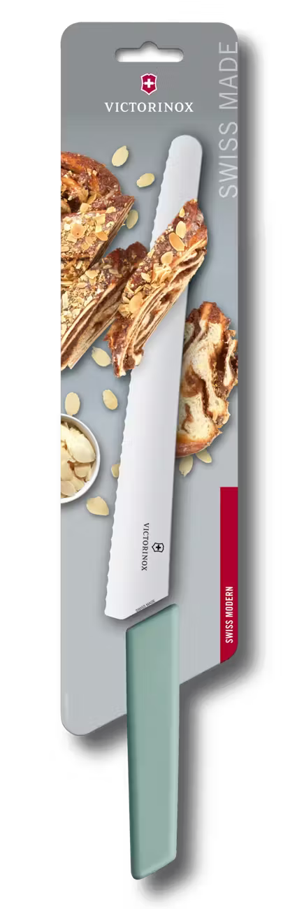 Victorinox Serrated Bread - Pastry Knife 26 cm Blue Handle Swiss Modern