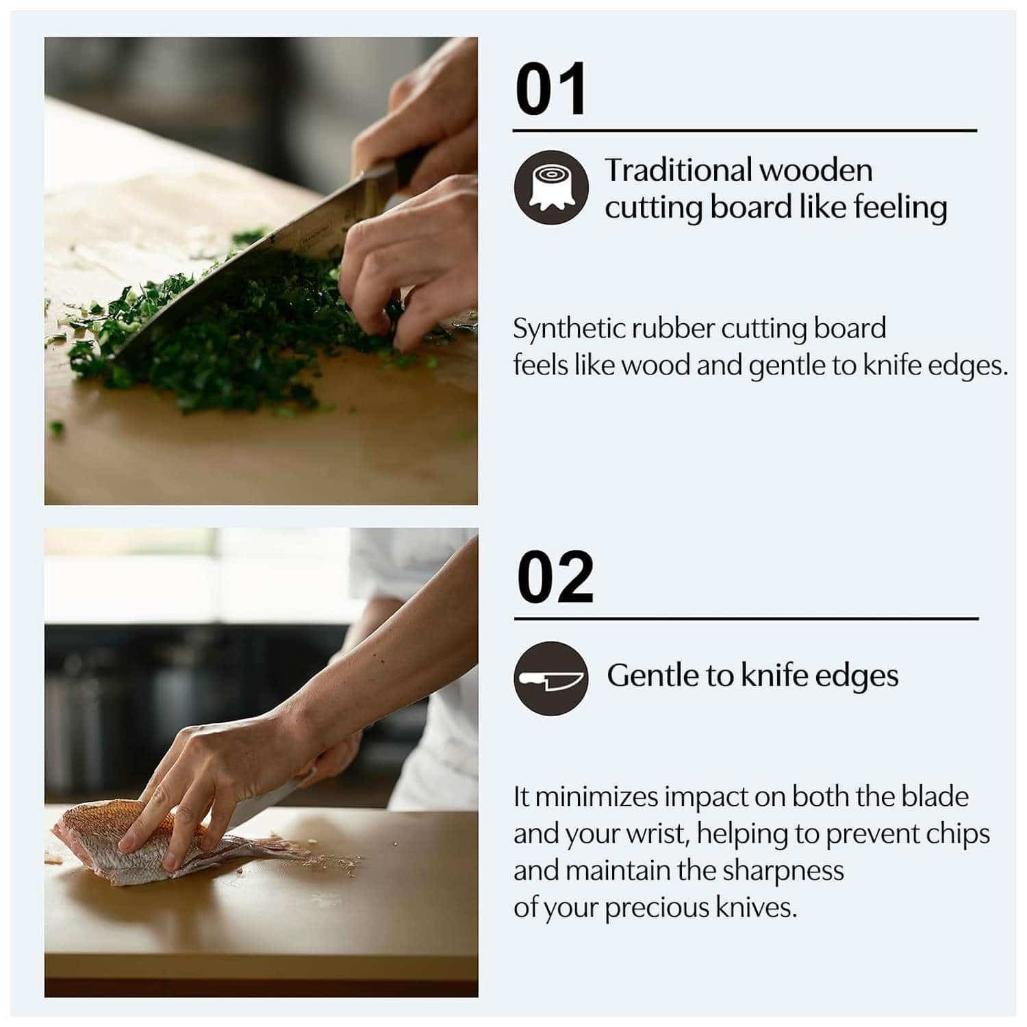 Asahi Cutting Board 40 x 23 x 1.3 cm Cookin' Cut CC-H/L