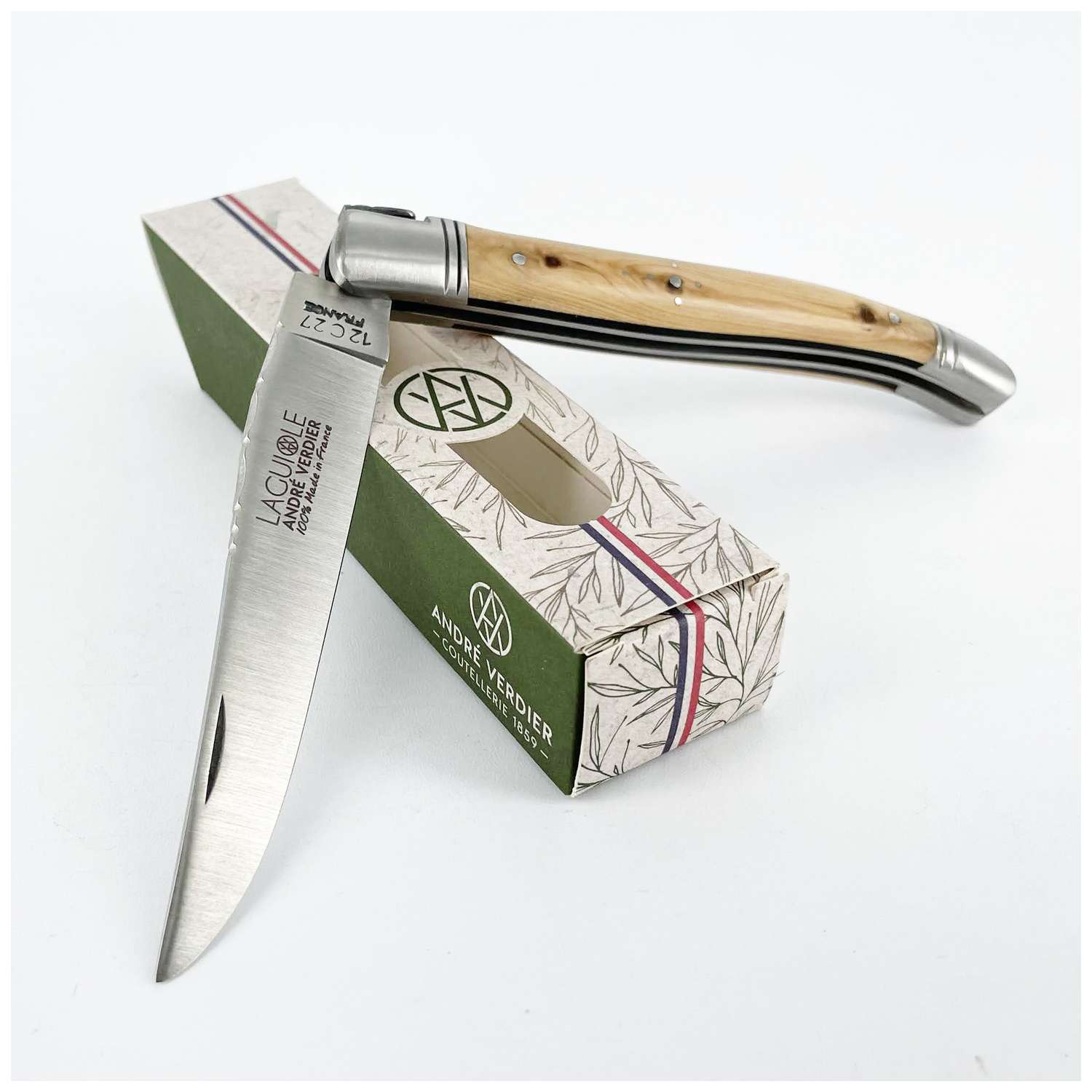 Andre verdier Pocket Knife 12 cm Cedar Handle Laguiole Prestige
