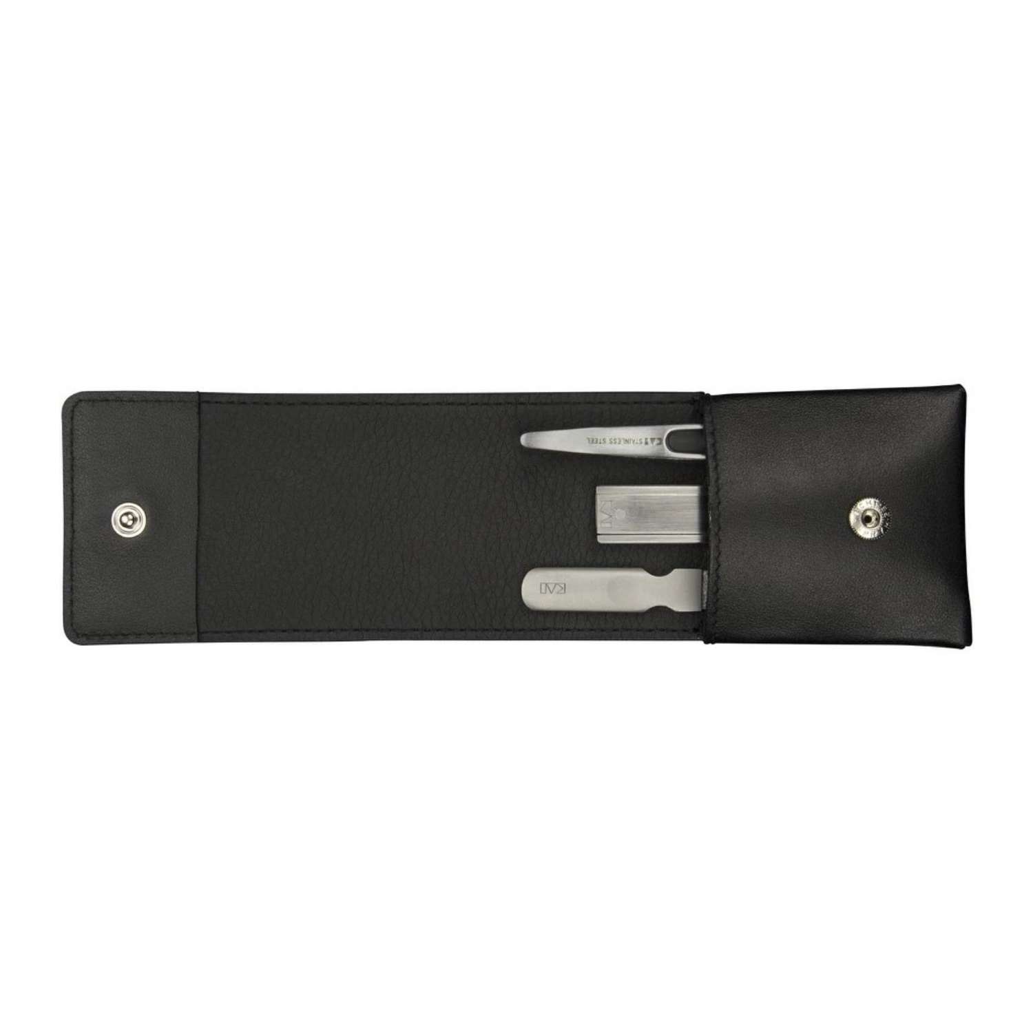 KAI Japanese Manicure Set 3 pcs (Nail Nippers, Nail File & Tweezers) Instruments Sets BCI-SET1.1