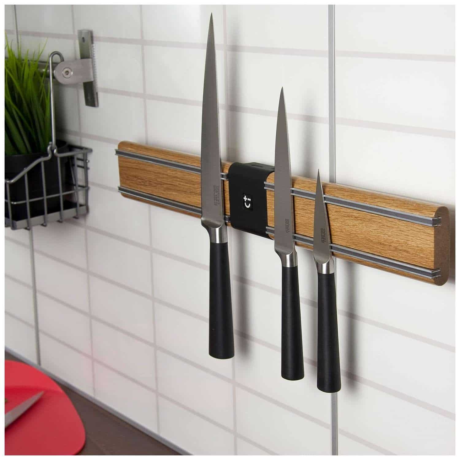 Bisbell Bamboo Magnetic Knife Rack 45 cm Bisichef