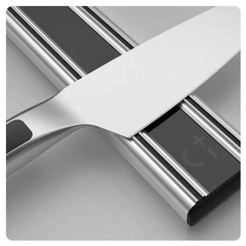 Bisbell Magnetic Knife Rack 30 cm Black Bisichef