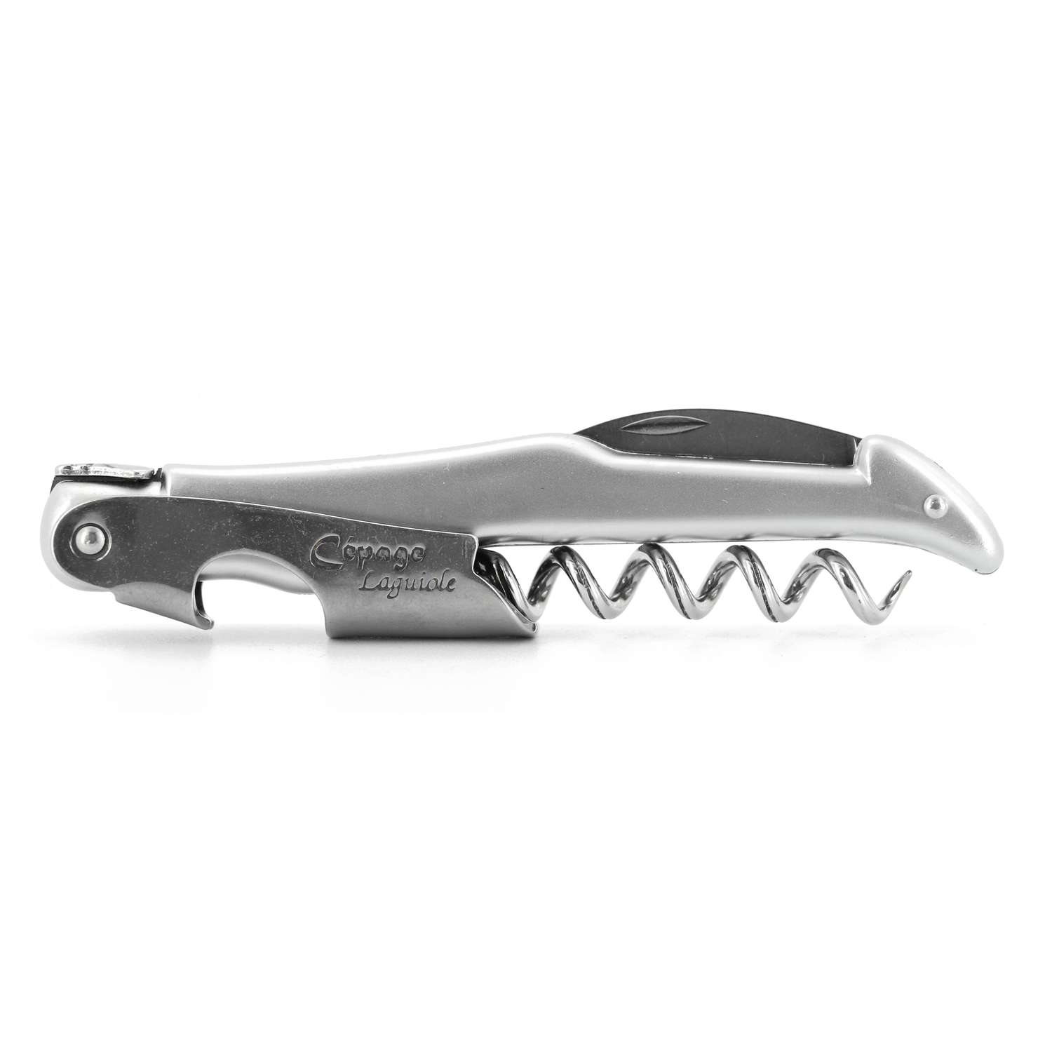 Andre verdier Folding Knife 12 cm With Corkscrew Metallic Handle Laguiole Cepage