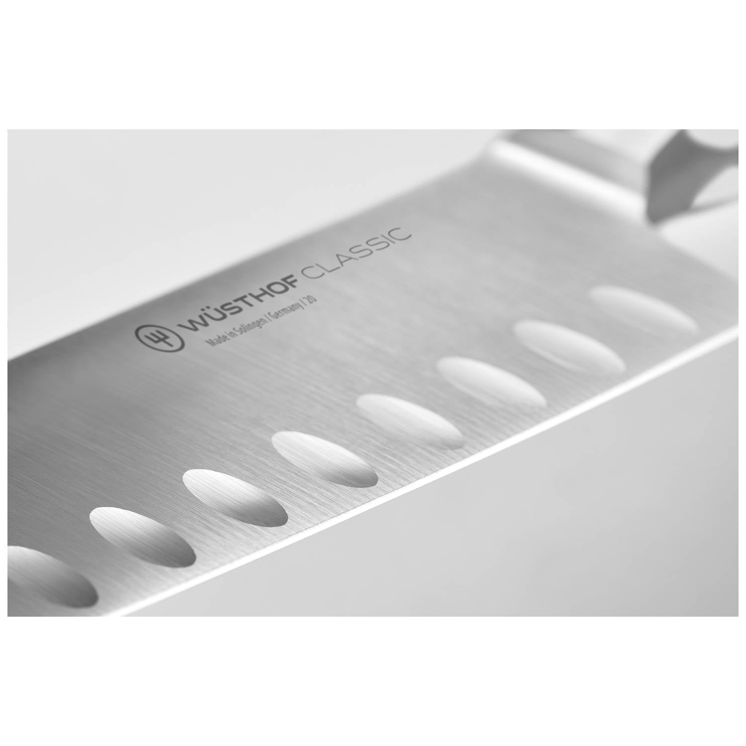 Wusthof Hollow Edge Santoku Knife 17 cm Classic White 1040231317