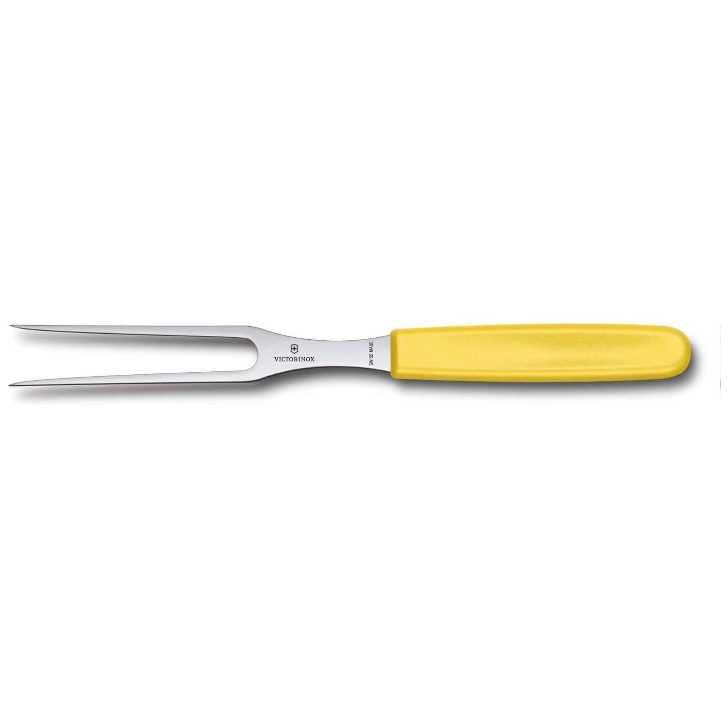 Victorinox Carving Fork Yellow Handle 15 cm Swiss Classic