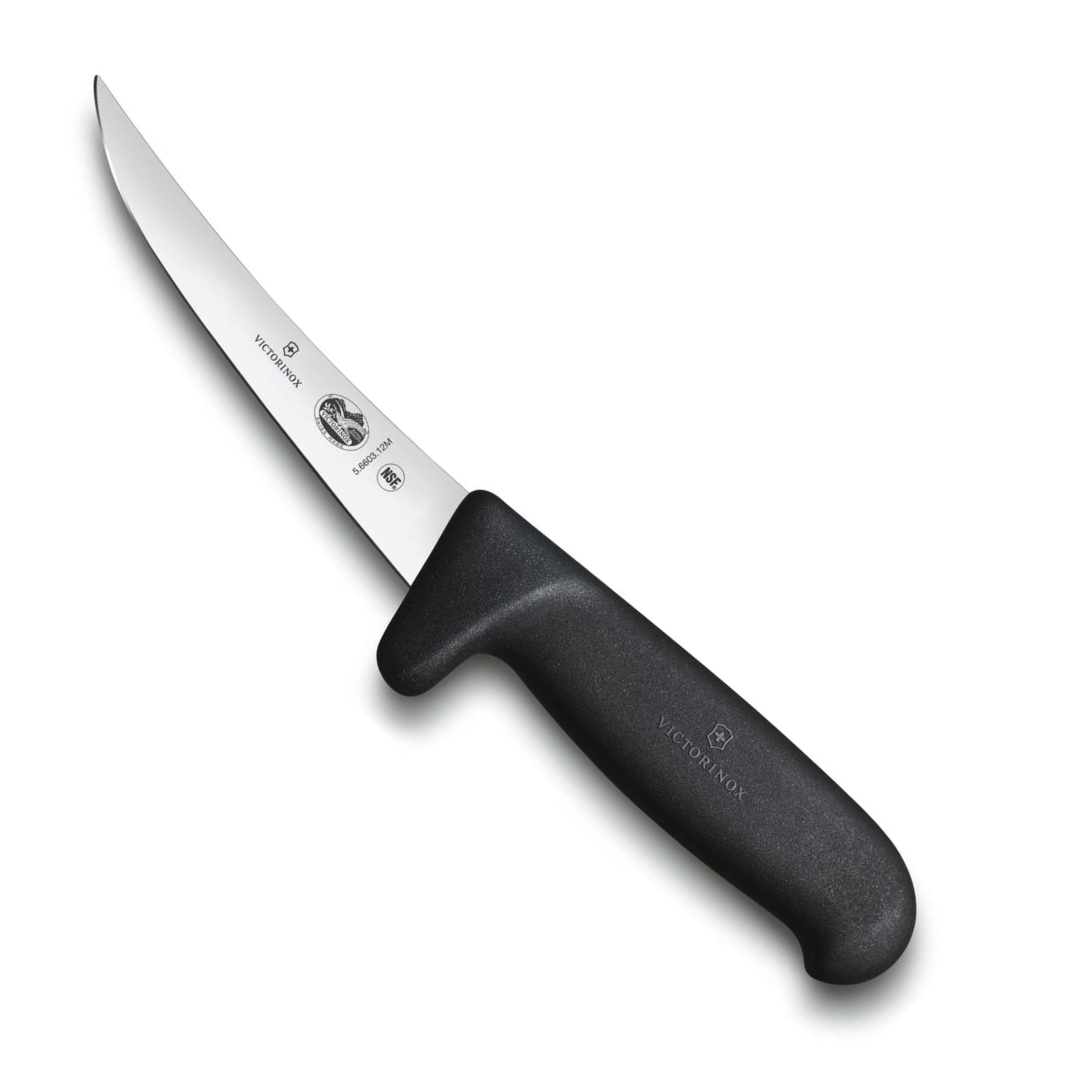 Victorinox Curved Boning Knife Narrow Blade 12 cm Safety Grip Fibrox 5.6603.12M