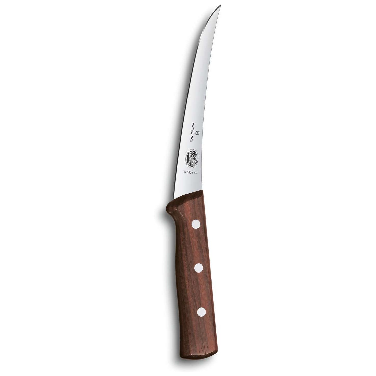 Victorinox Curved Boning Knife Narrow Blade 15 cm Handle Rosewood 5.6606.15