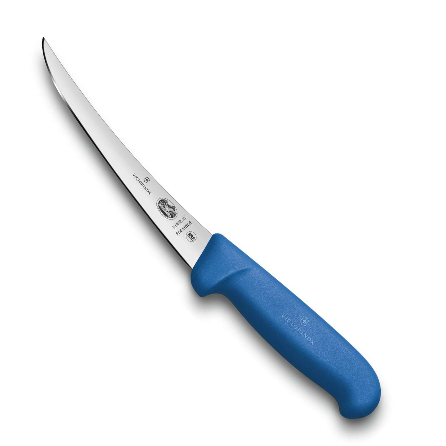 Victorinox Boning knife With Curved Narrow And Flexible Blade 15 cm Blue Fibrox Handle 5.6612.15
