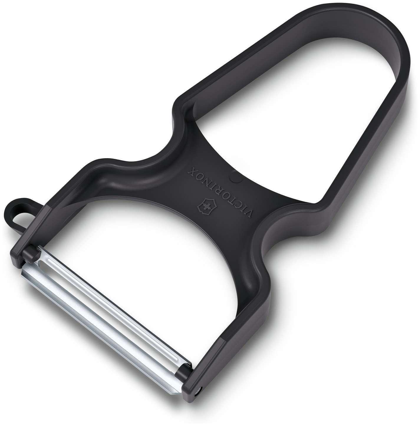 Victorinox Stainless Steel Peeler Horseshoe Black With Plastic Handle 6.0930.3