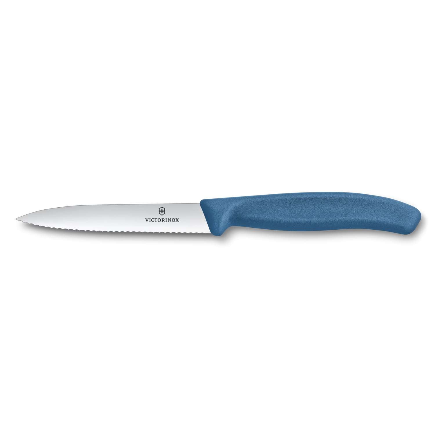 Victorinox Serrated Paring Knife 10 cm Blue Handle Swiss Classic 6.7732.C1