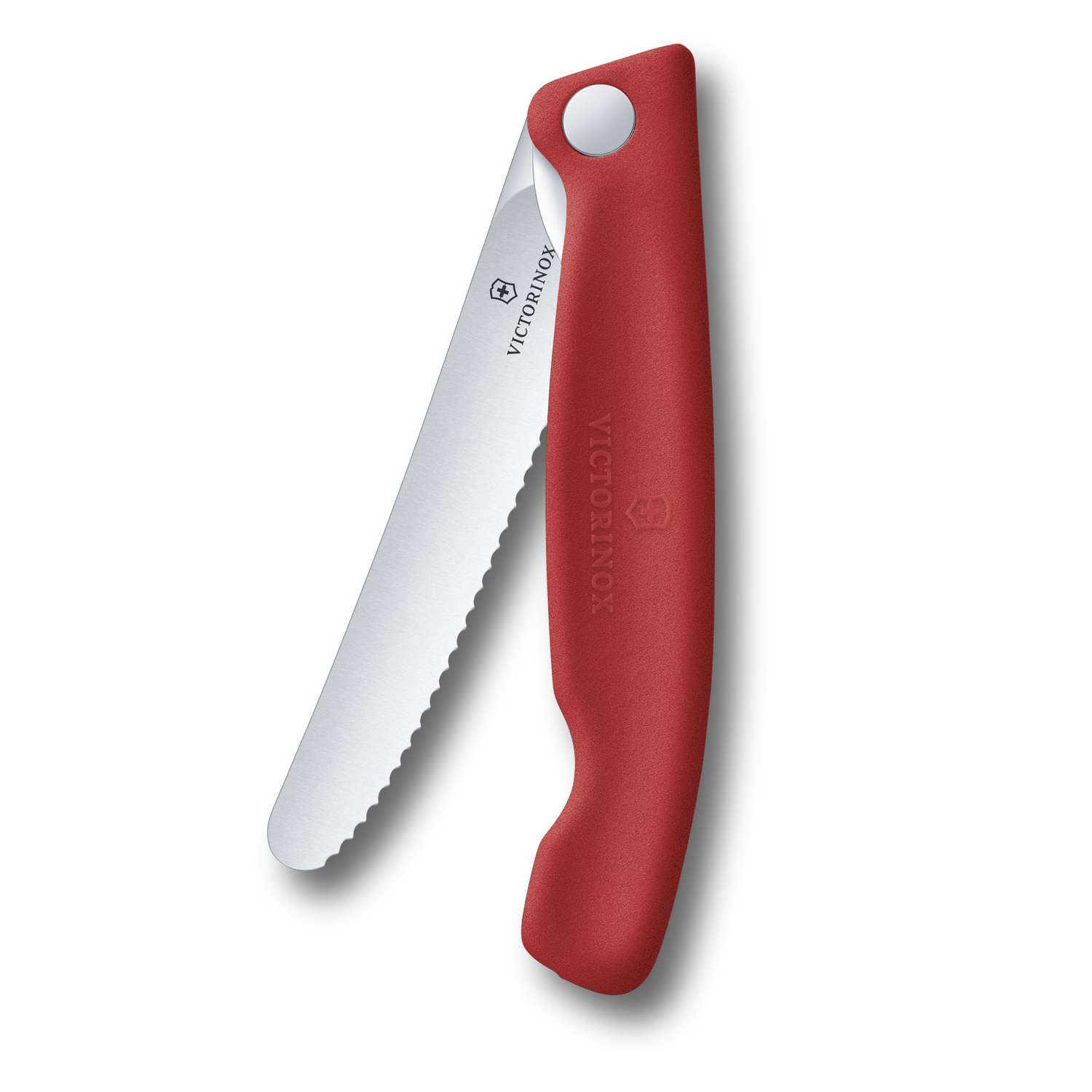 Victorinox Serrated Foldable Kitchen Knife 11 cm Red Handle Swiss Classic 6.7831.FC1