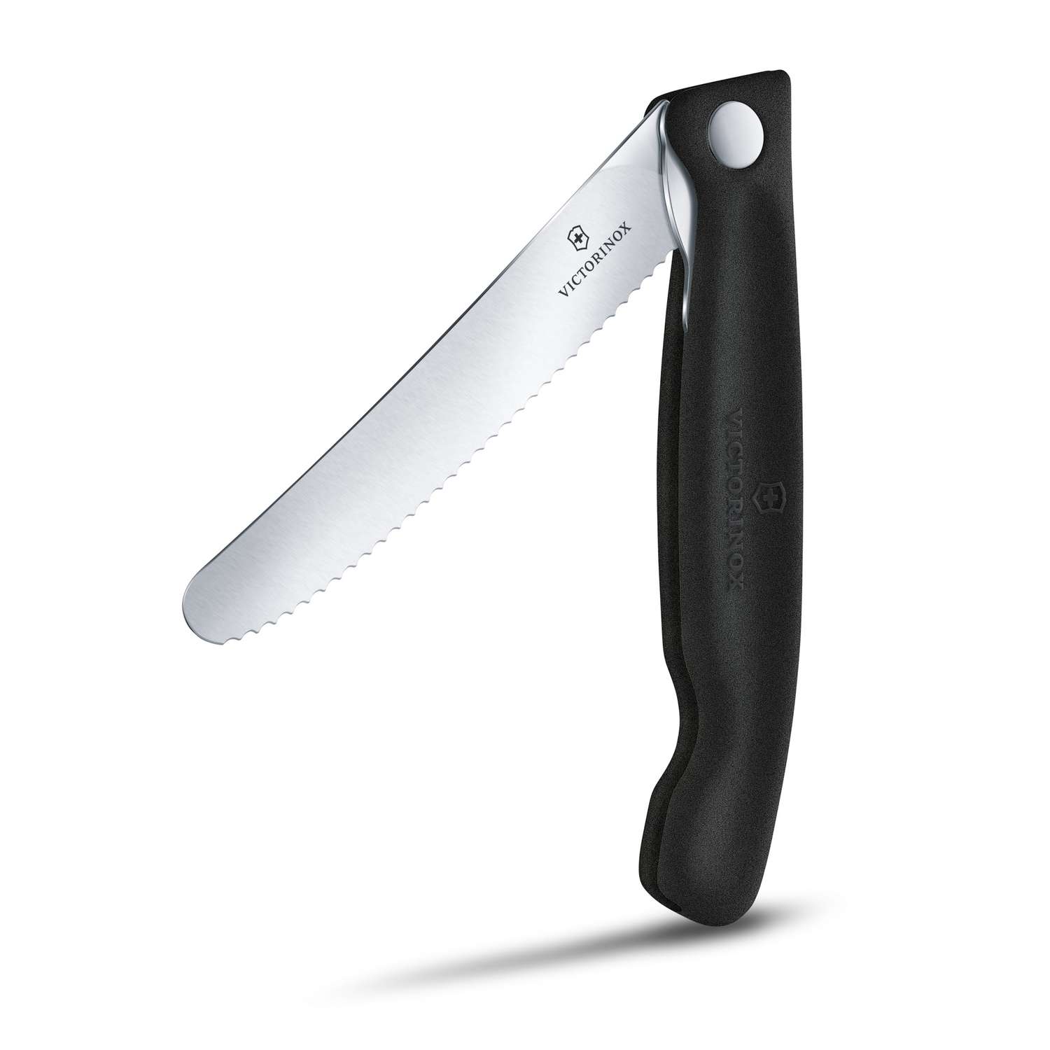 Victorinox Serrated Foldable Kitchen Knife 11 cm Black Handle Swiss Classic 6.7833.F