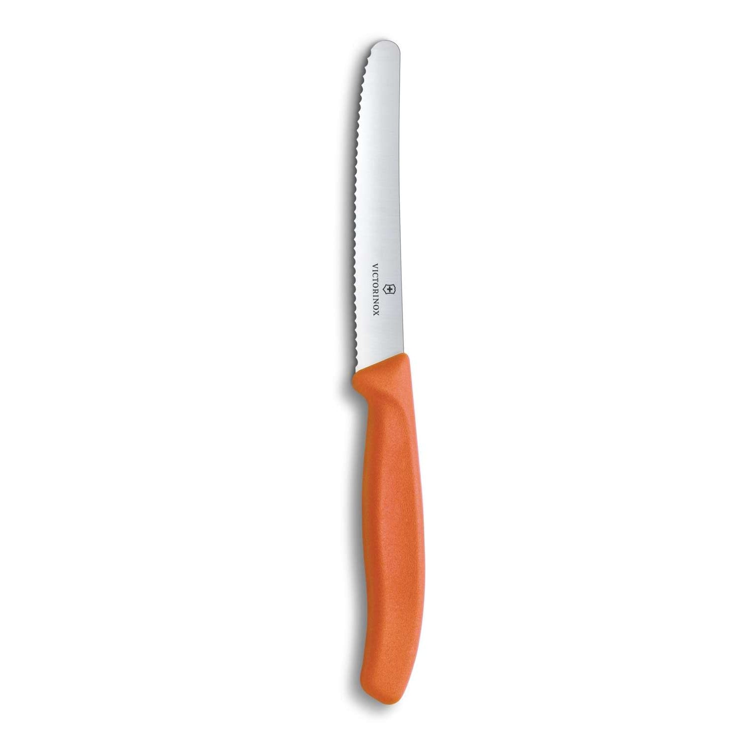 Victorinox Serrated Utility Knife 11 cm Orange Handle Swiss Classic 6.7839.C1