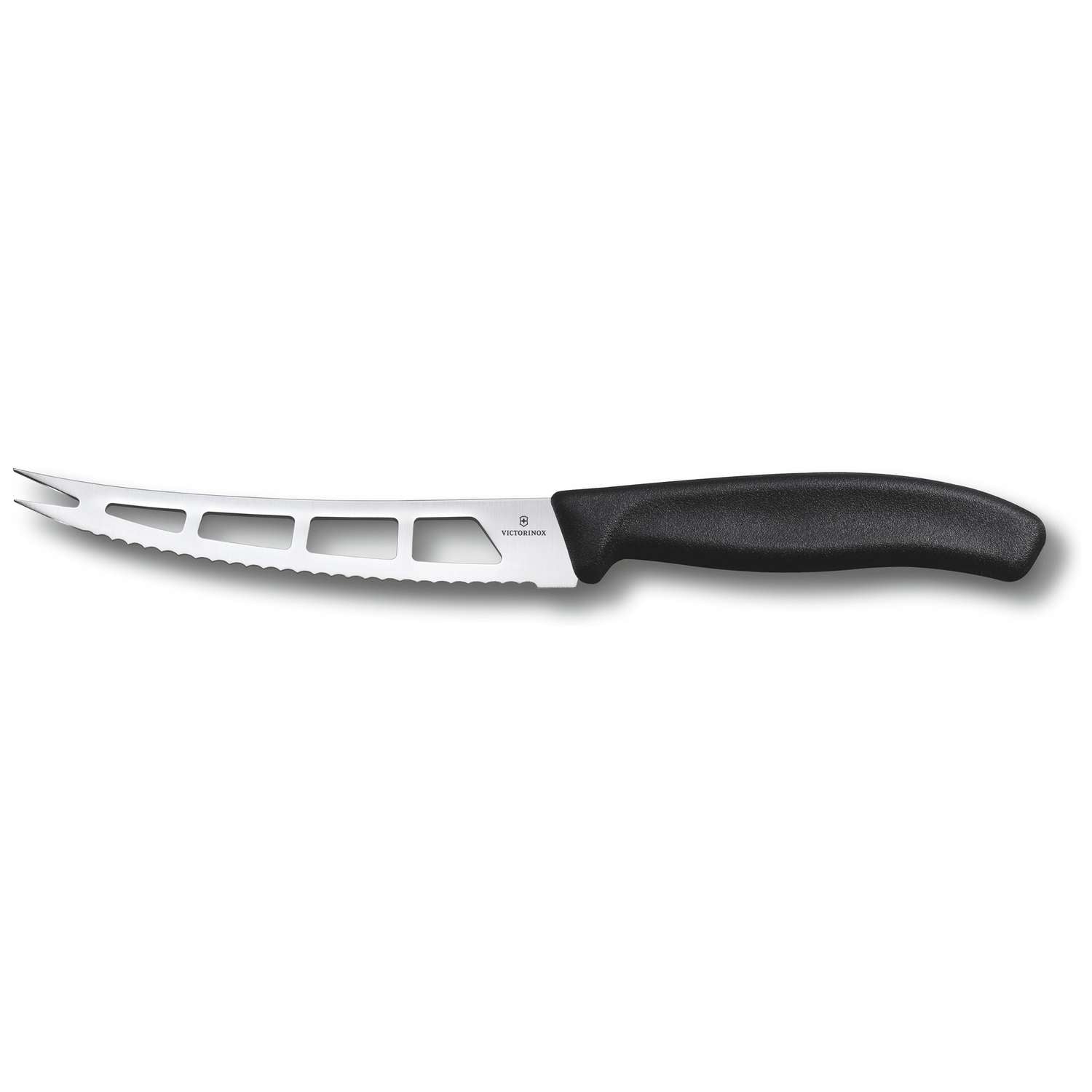Victorinox Serrated Butter and Cream Cheese Knife 13 cm Black Handle Swiss Classic 6.7863.13B