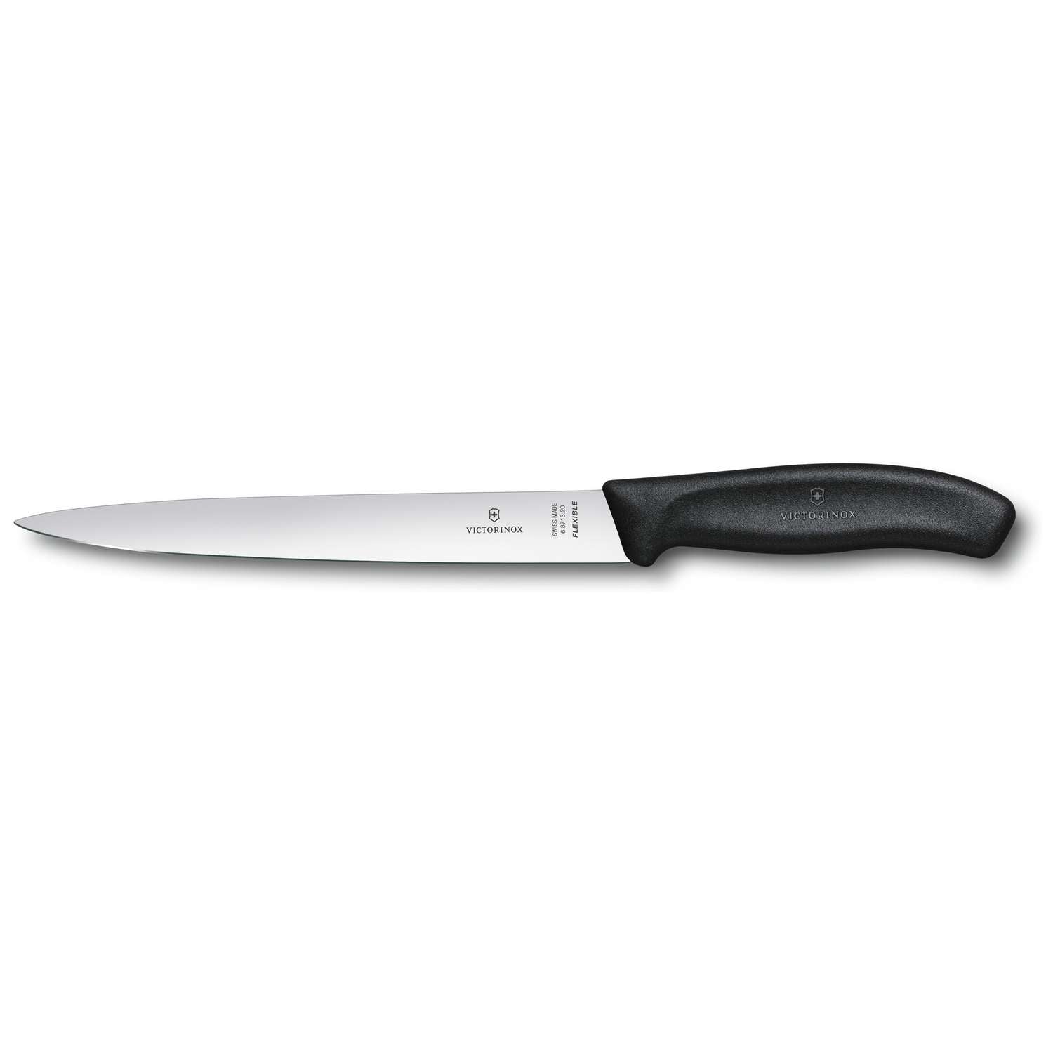 Victorinox Filleting Knife Flexible Blade 20 cm Black Handle Swiss Classic 6.8713.20B