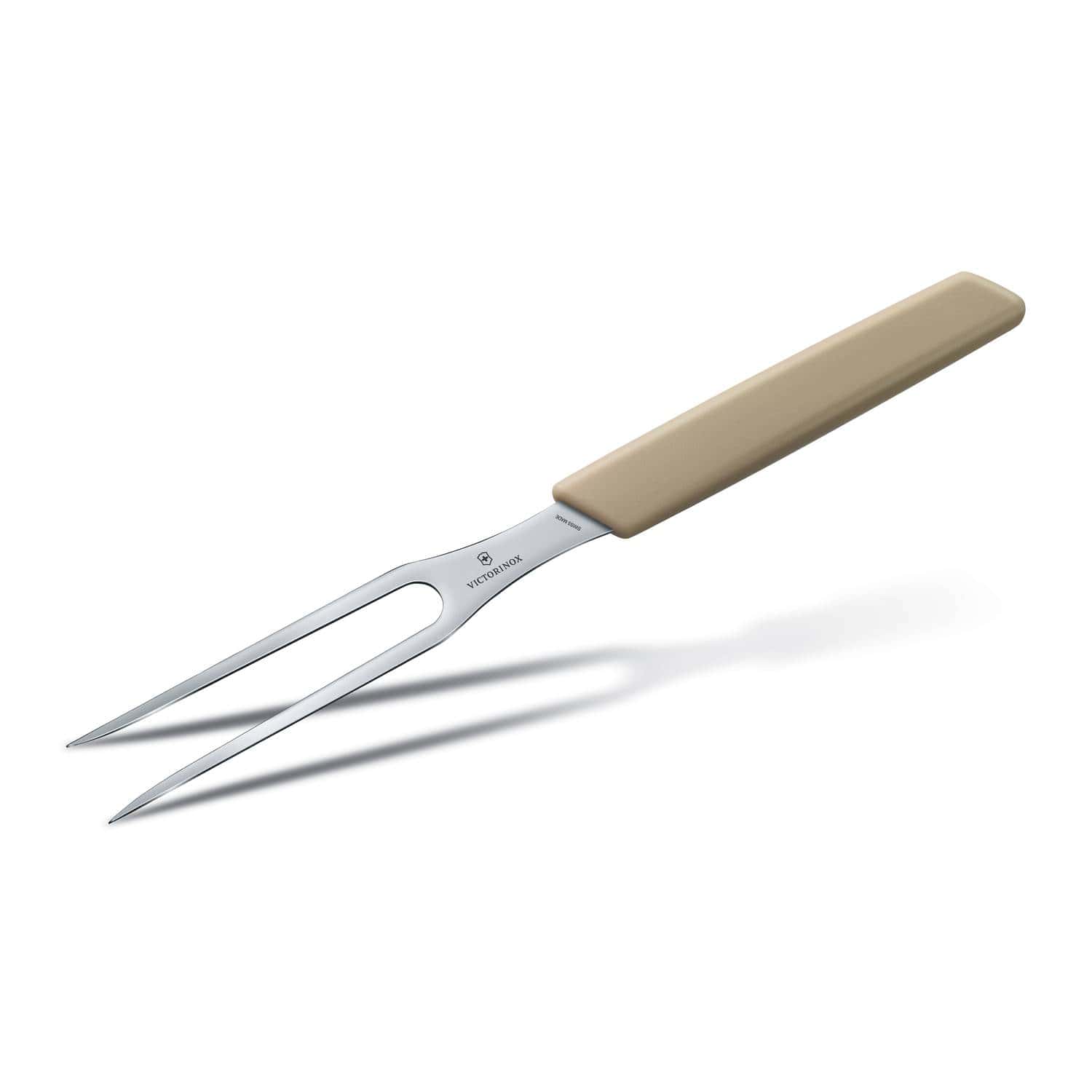 Victorinox Stainless Steel Fork 15 cm Beige Handle Swiss Modern