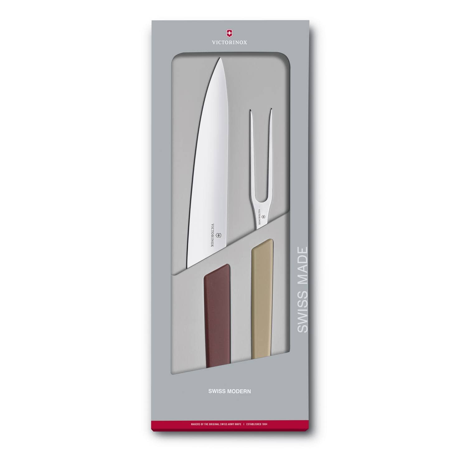 Victorinox Carving Knives 2-Pieces Set Gift Box Swiss Modern 6.9096.21G