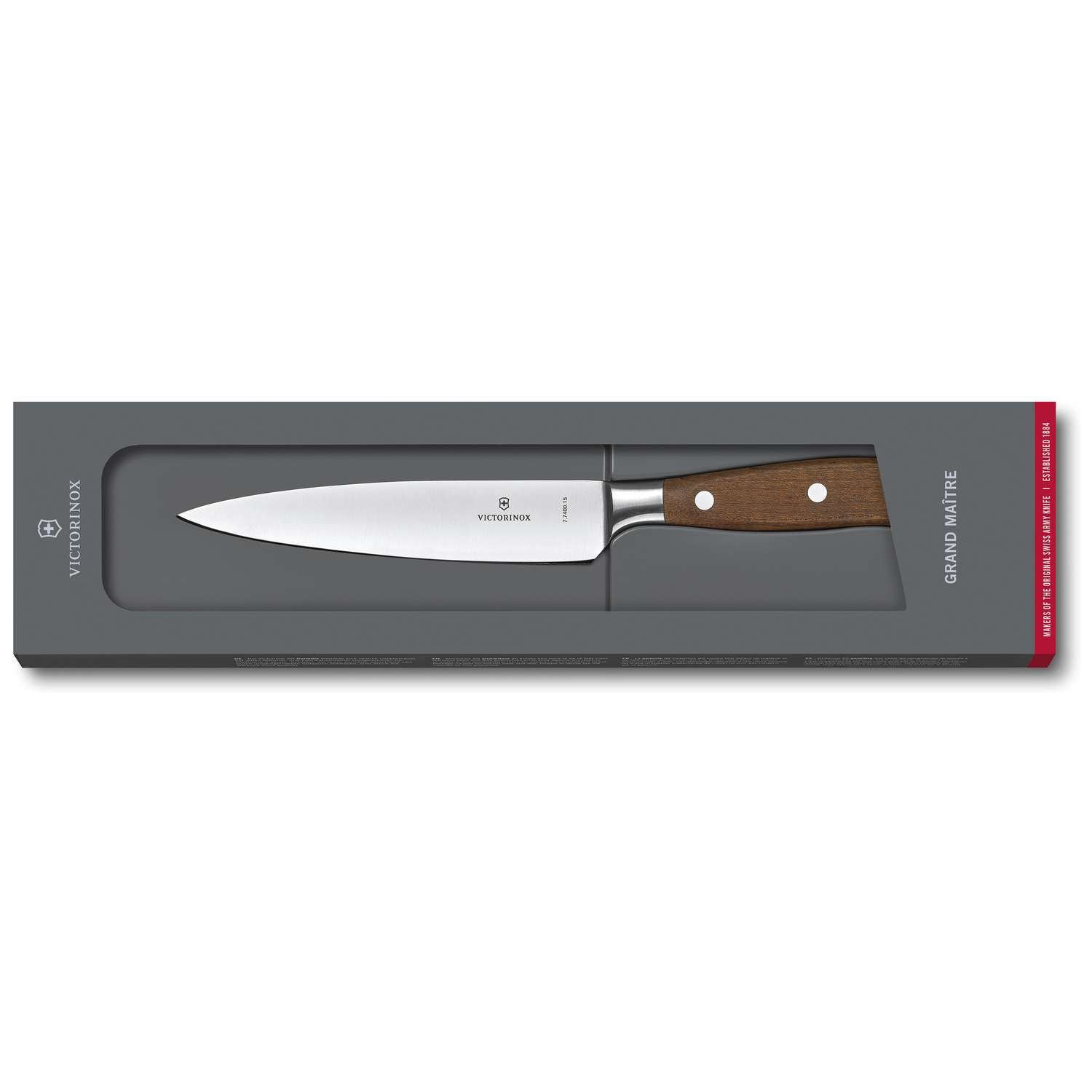 Victorinox Chef's Knife 15 cm Wooden Handle Gift Box Grand Maitre 7.7400.15G
