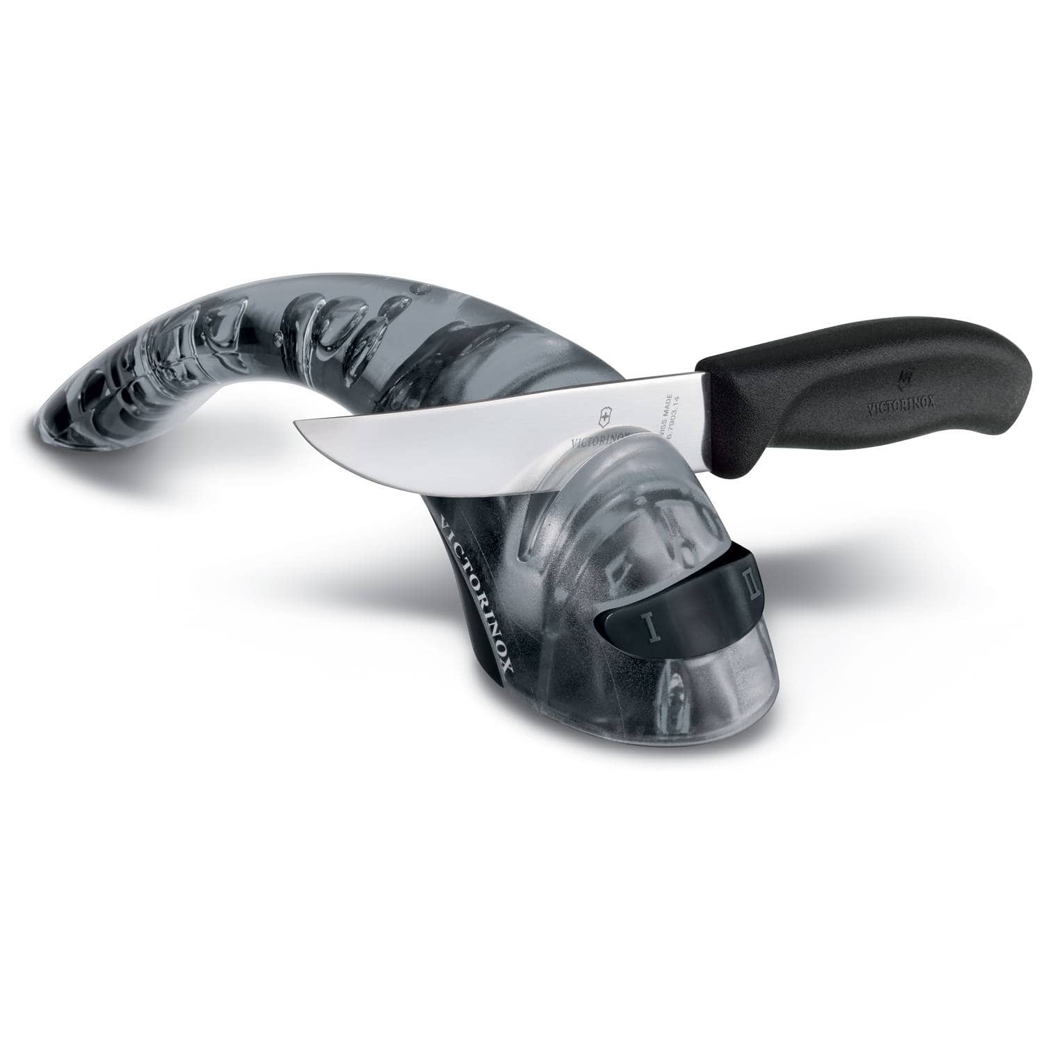 Victorinox 2-Level Knife Sharpener with Ceramic Bars Black 7.8721.3
