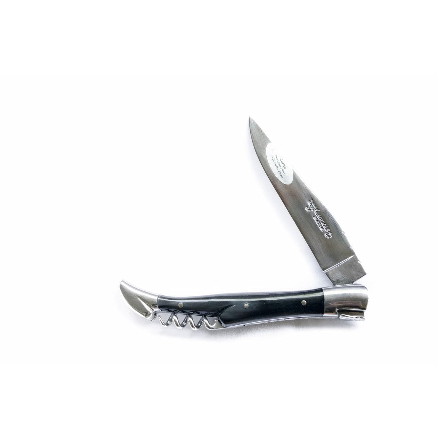 Laguiole en aubrac Folding Knife 12 cm with Corkscrew Horn Handle Laguiole en Aubrac L0312CPI