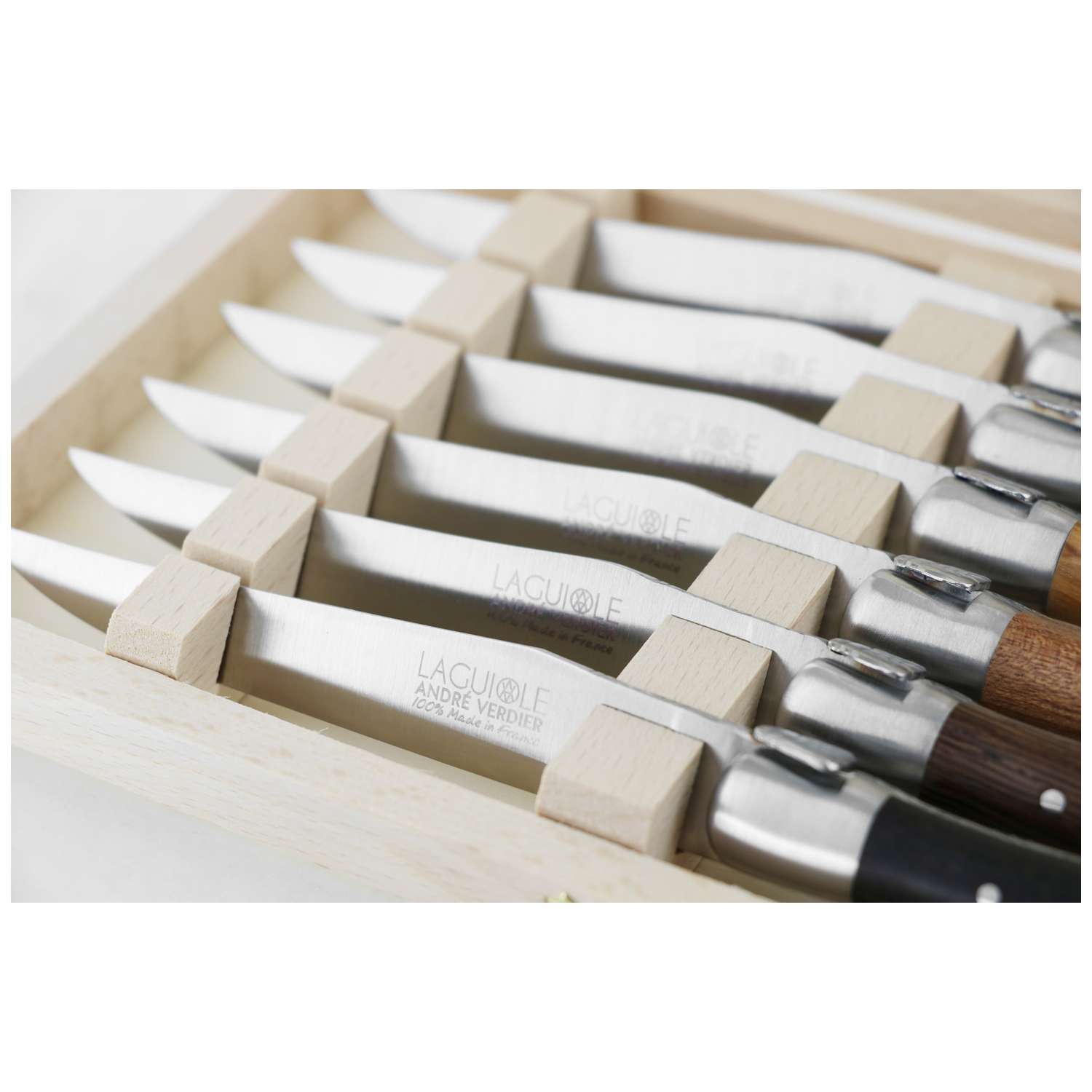 Andre verdier Steak Knife 12 cm 6-Piece Set Gift Box Laguiole Origine