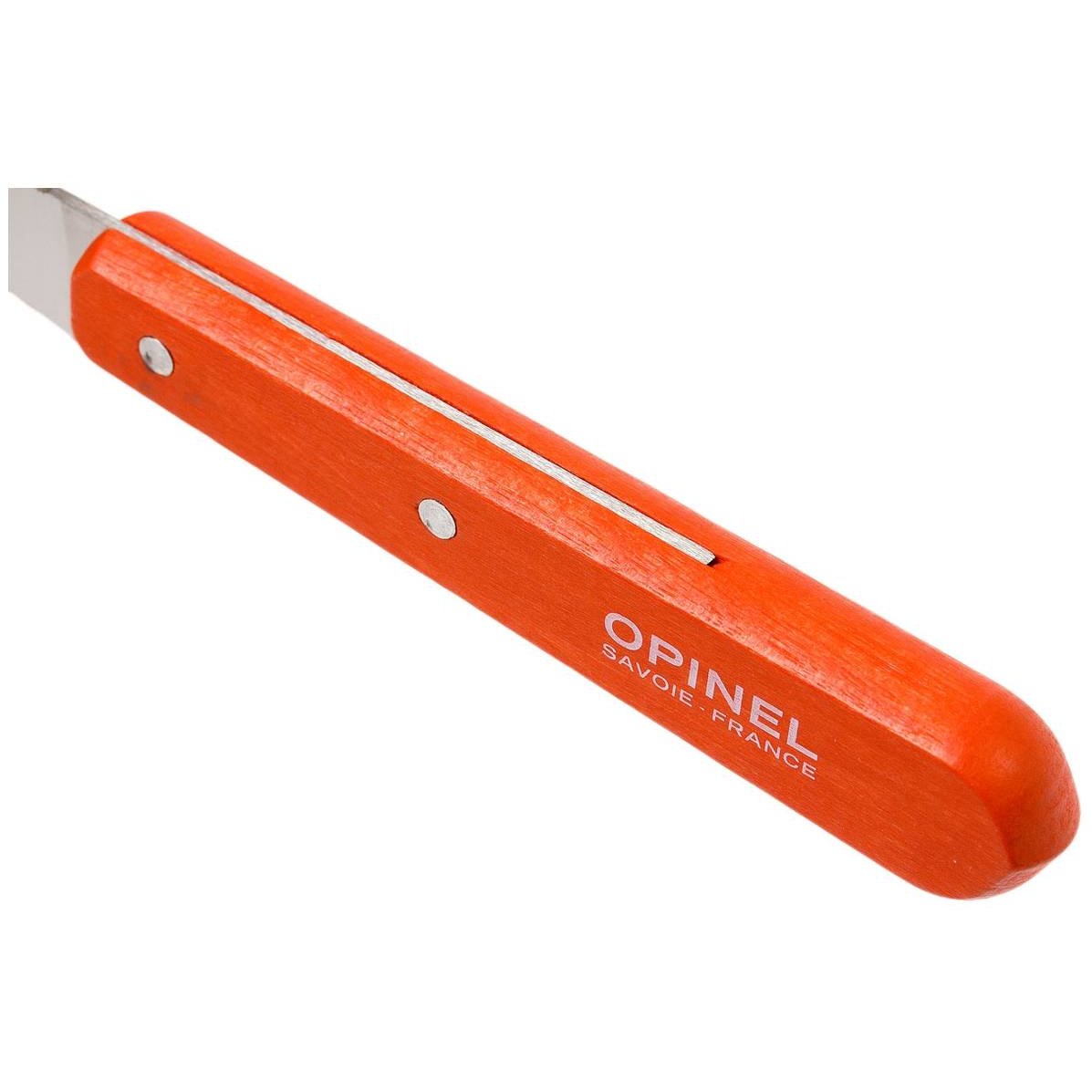 Opinel Peeling Knife 7 cm Orange Wooden Handle No 114 Les Essentiels 001926