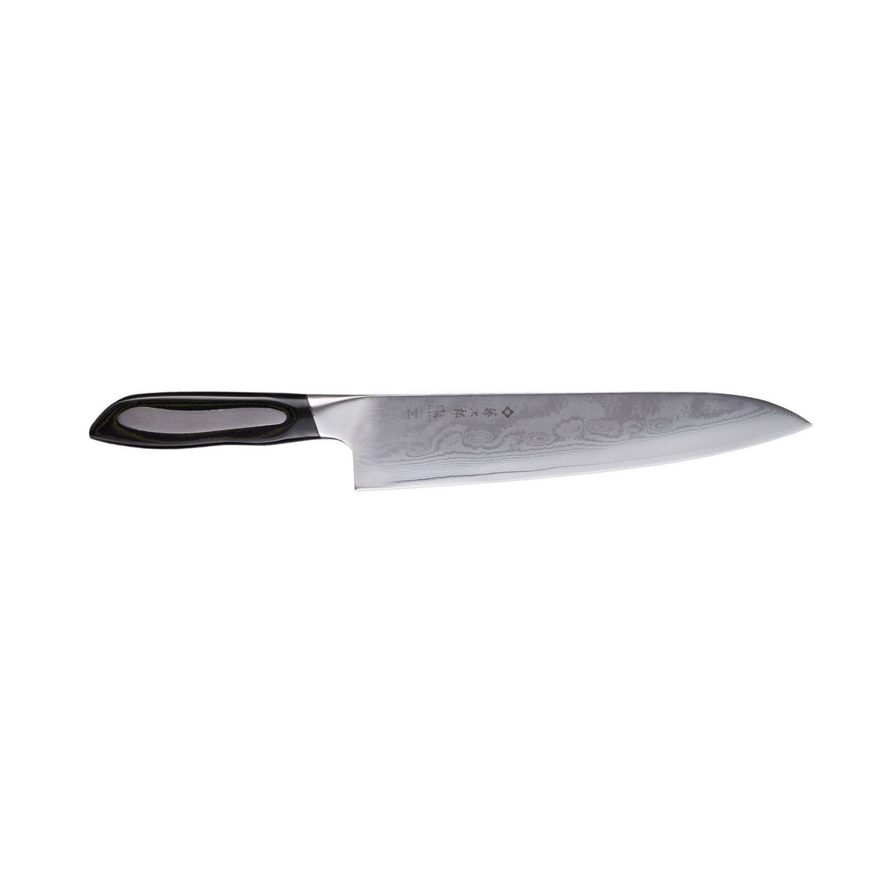 Tojiro Damascus Chef's Knife 24 cm Micarta Handle Flash FF-CH240