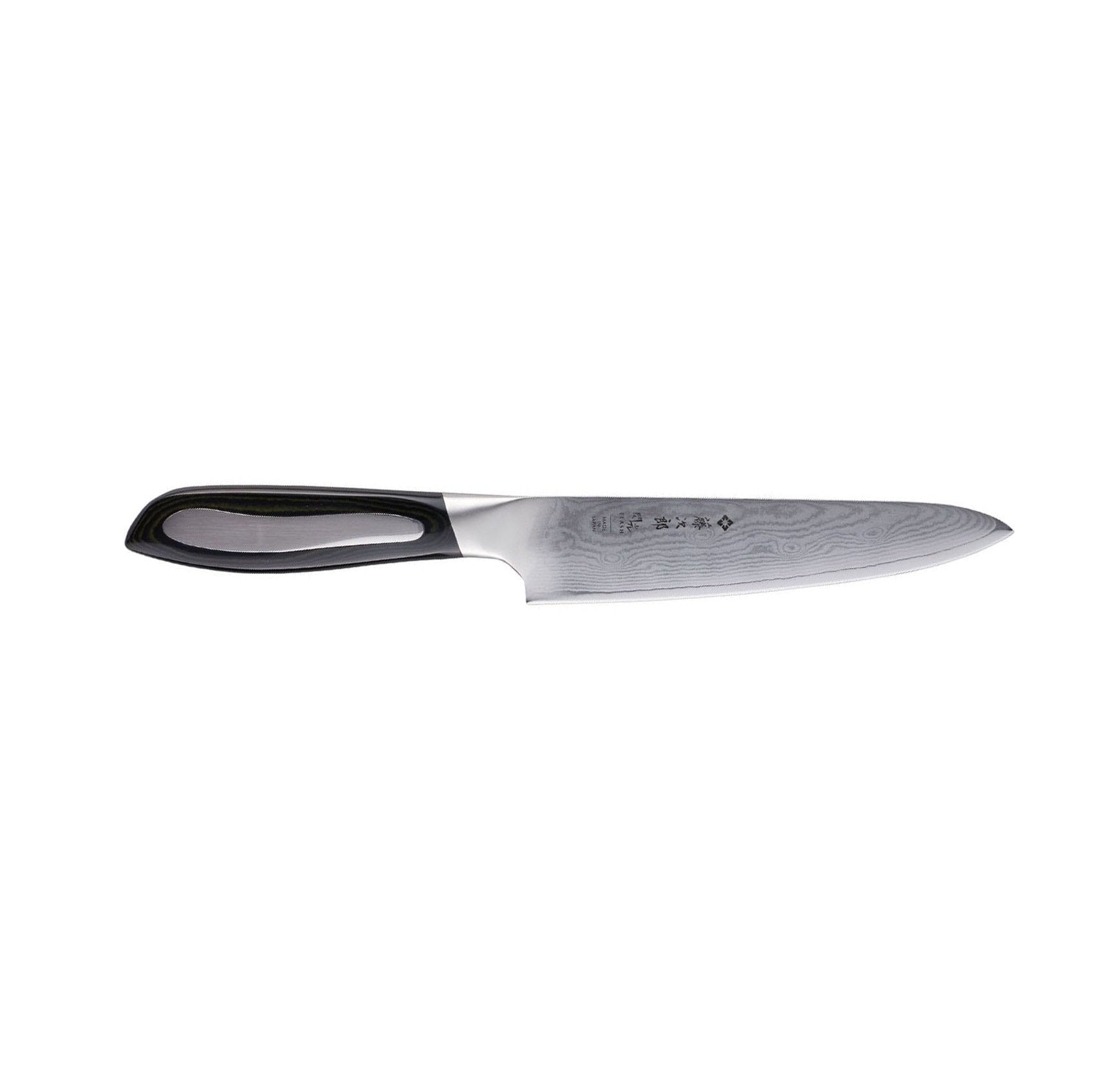 Tojiro Damascus Utility Knife 15 cm Micarta Handle Flash FF-UT150