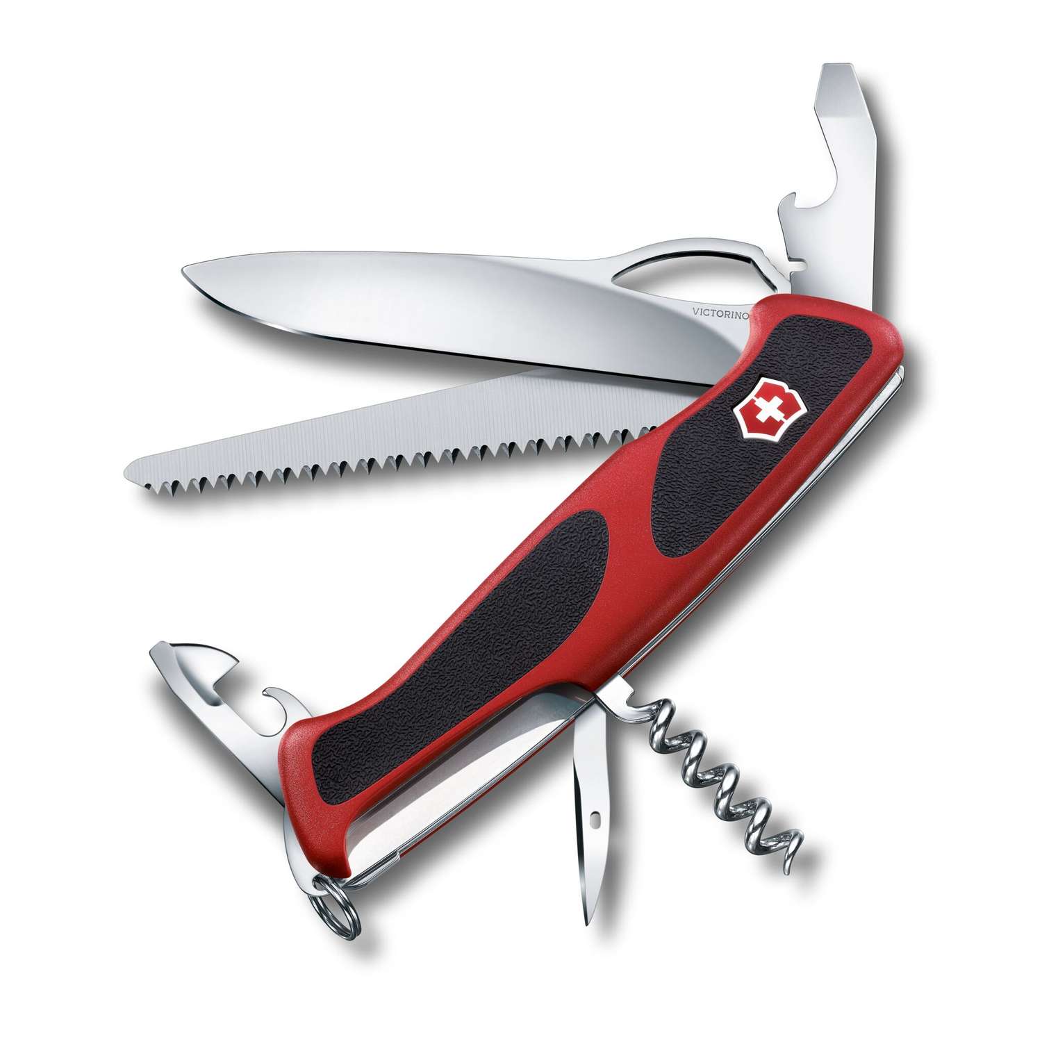 Victorinox Ranger 79 M Grip Swiss Army Knife 130 mm 12 Functions Red 0.9563.MC