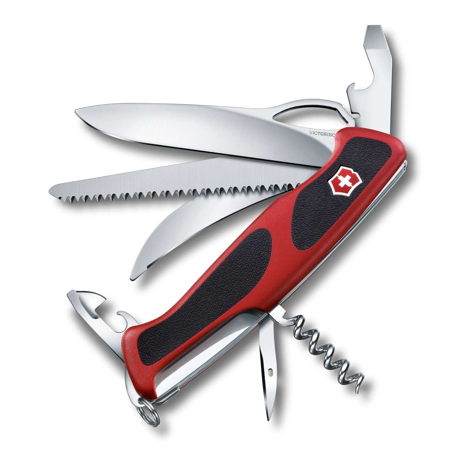 Victorinox Ranger 57 M Grip Swiss Army Knife 130 mm 13 Functions Red 0.9583.MC