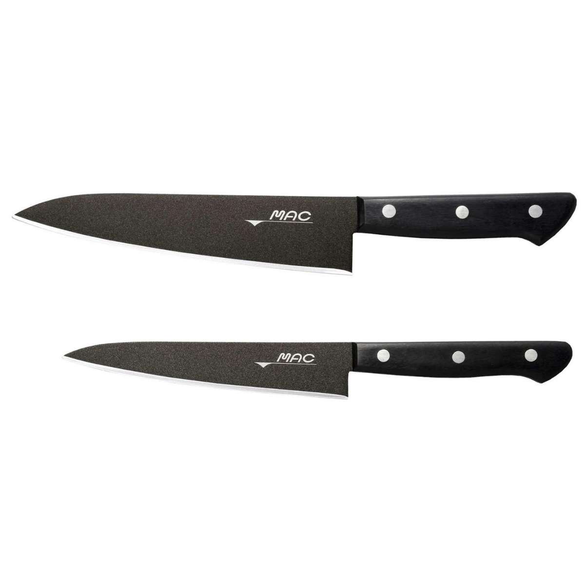 MAC Knives Set 2 pcs In Gift Box Black Series BF-H-201