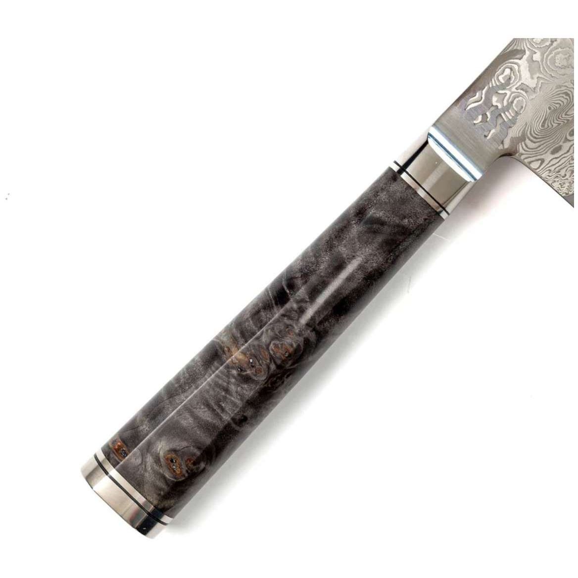 Ryusen Damascus Slicing Knife 26 cm Poplar Handle Oukokuryu MT OK-206