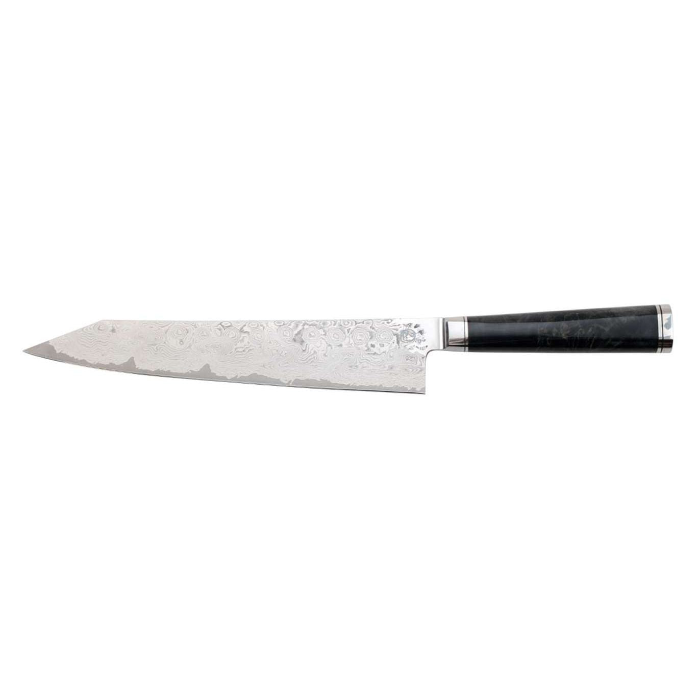 Ryusen Damascus Chef's Knife 24 cm Poplar Handle Oukokuryu MT OK-201