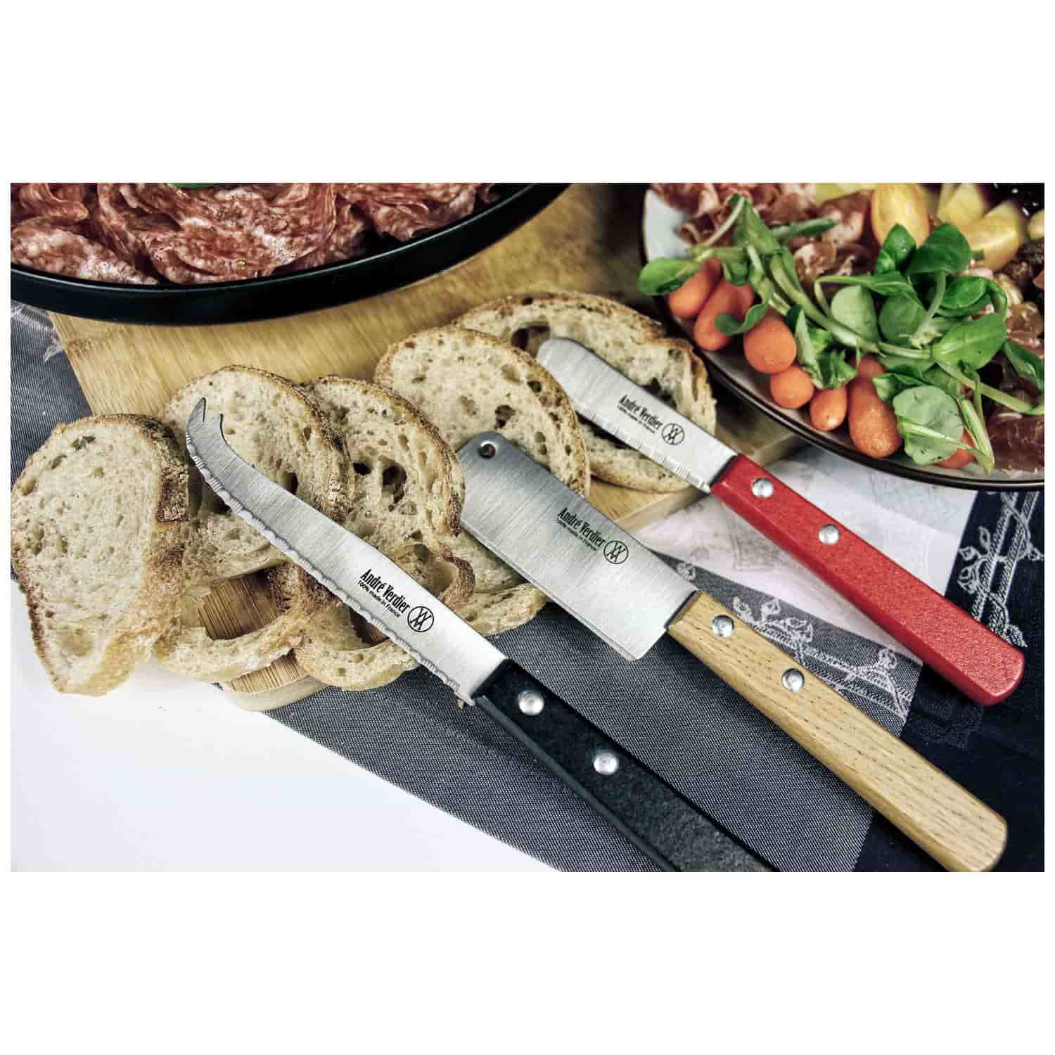 Andre verdier Serrated Pizza Knife 11 cm Wooden Handle Prepa Culi