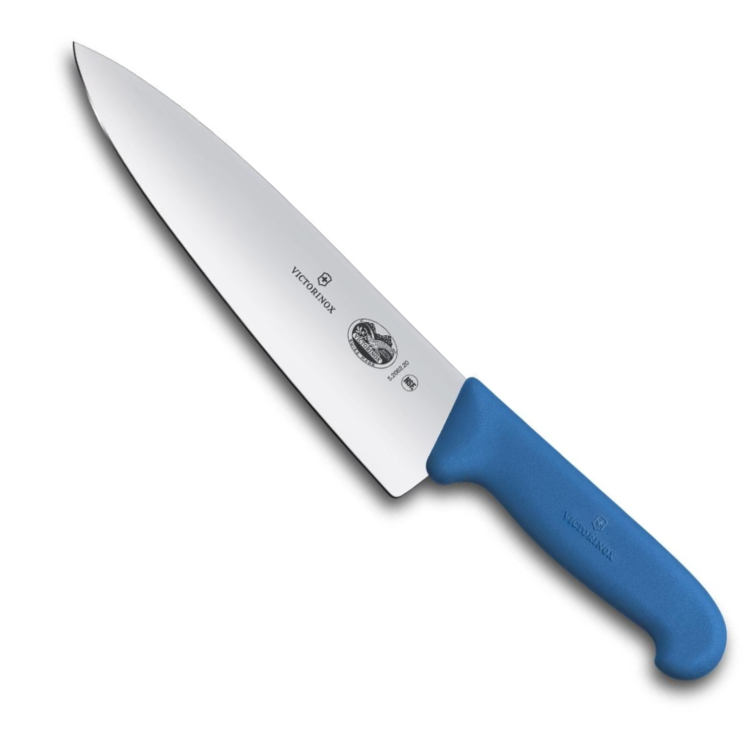 Victorinox Chef's Knife Extra Wide Blade 20 cm Blue Handle Fibrox 5.2062.20B