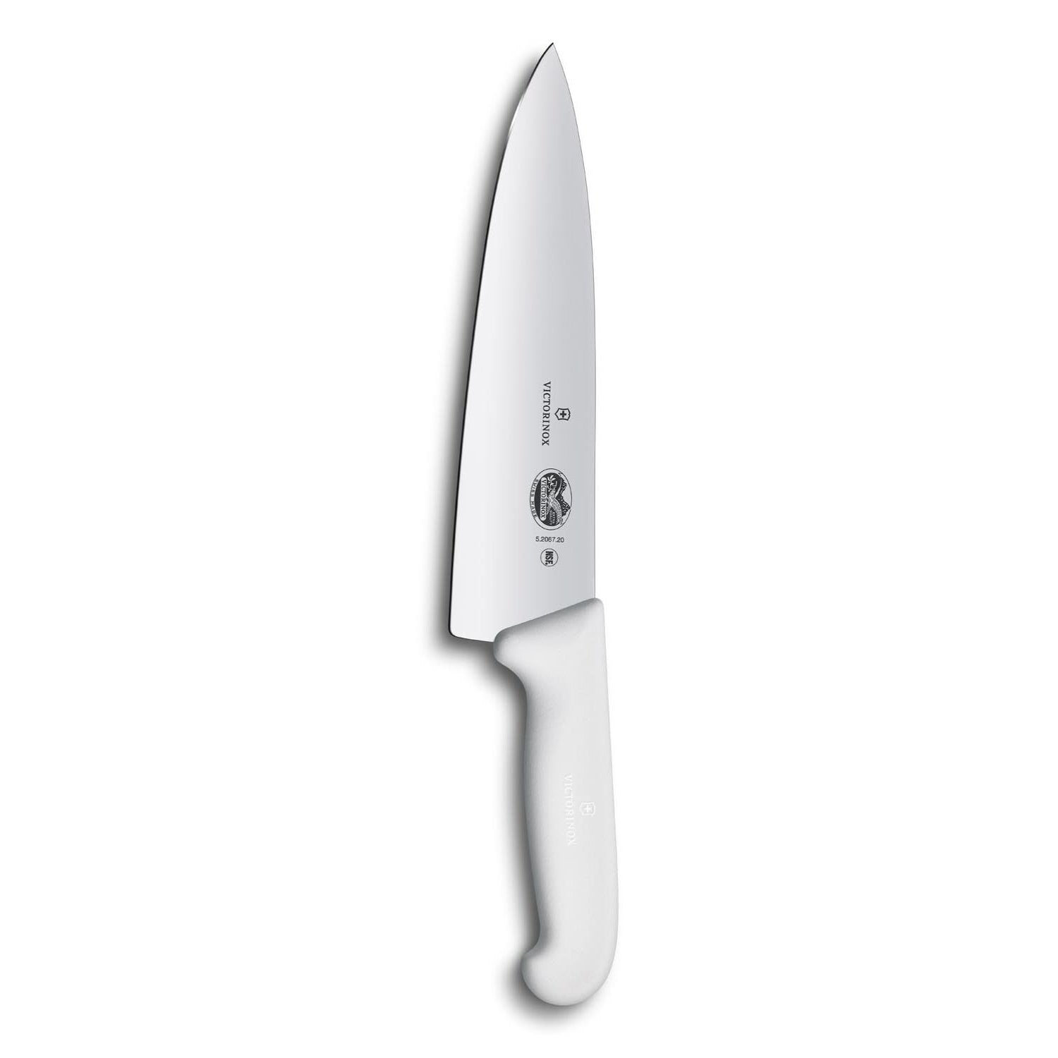 Victorinox Chef's Knife Extra Wide Blade 20 cm White Handle Fibrox 5.2067.20B