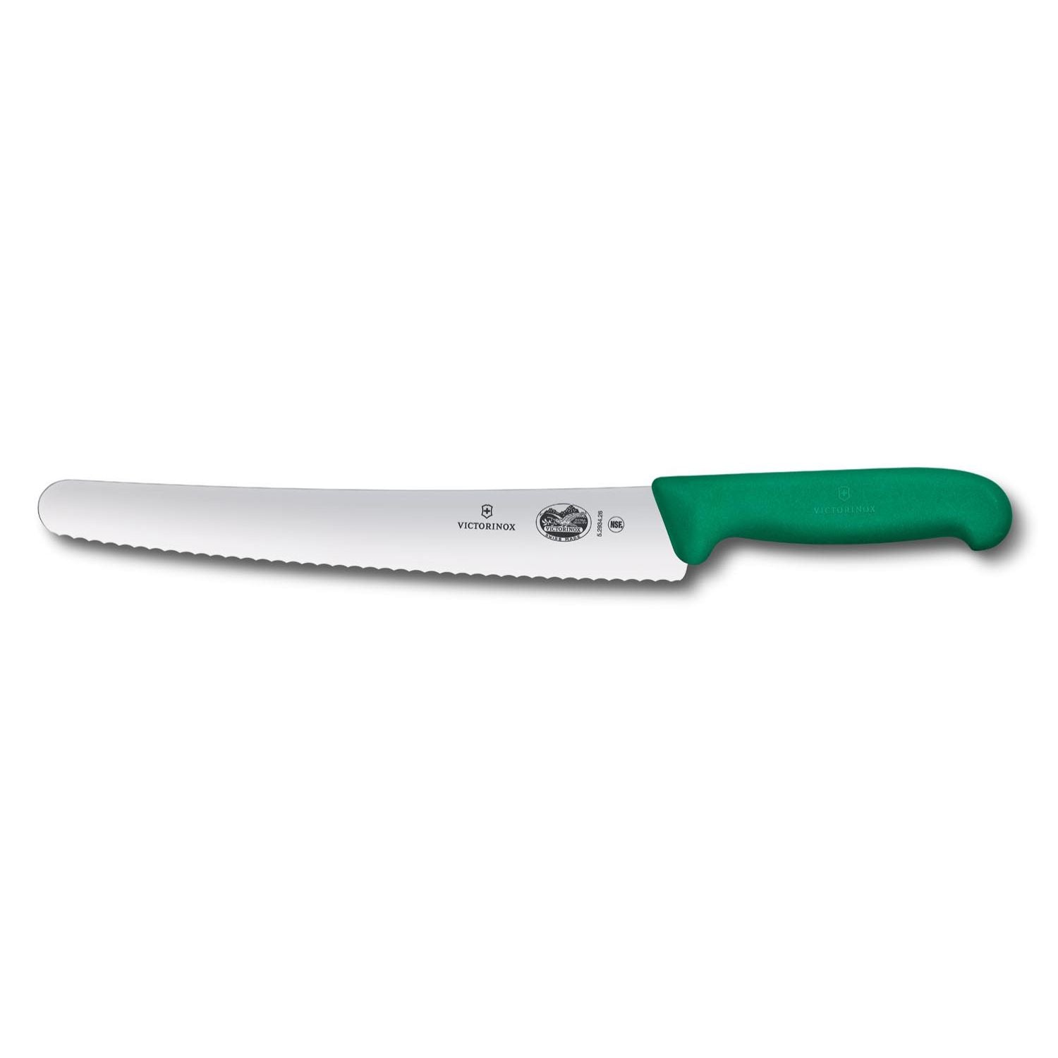 Victorinox Serrated Bread - Pastry Knife 26 cm Green Handle Fibrox 5.2934.26B