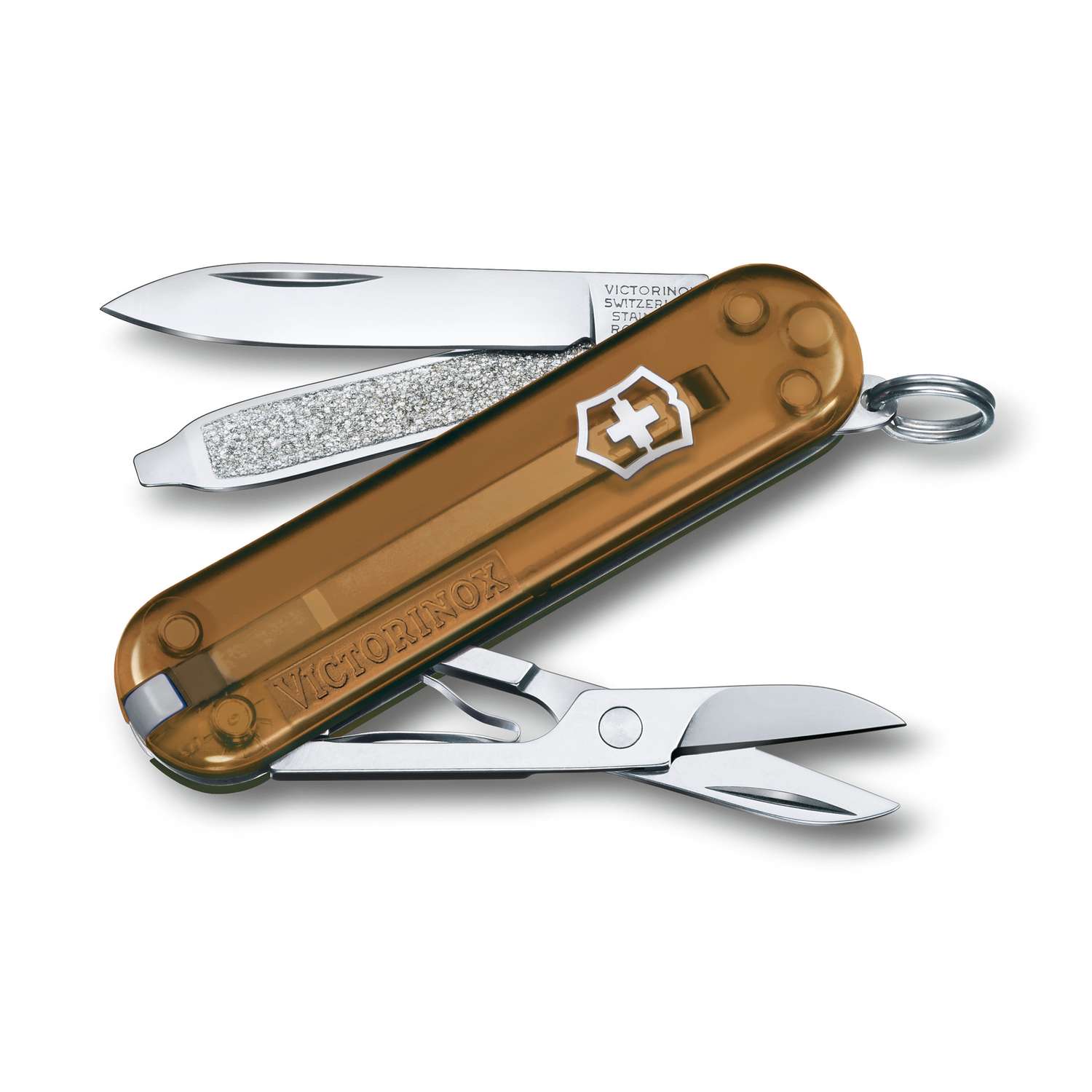 Victorinox Classic SD Swiss Army Knife 58 mm 7 Functions Beige Transparent Chocolate Fudge